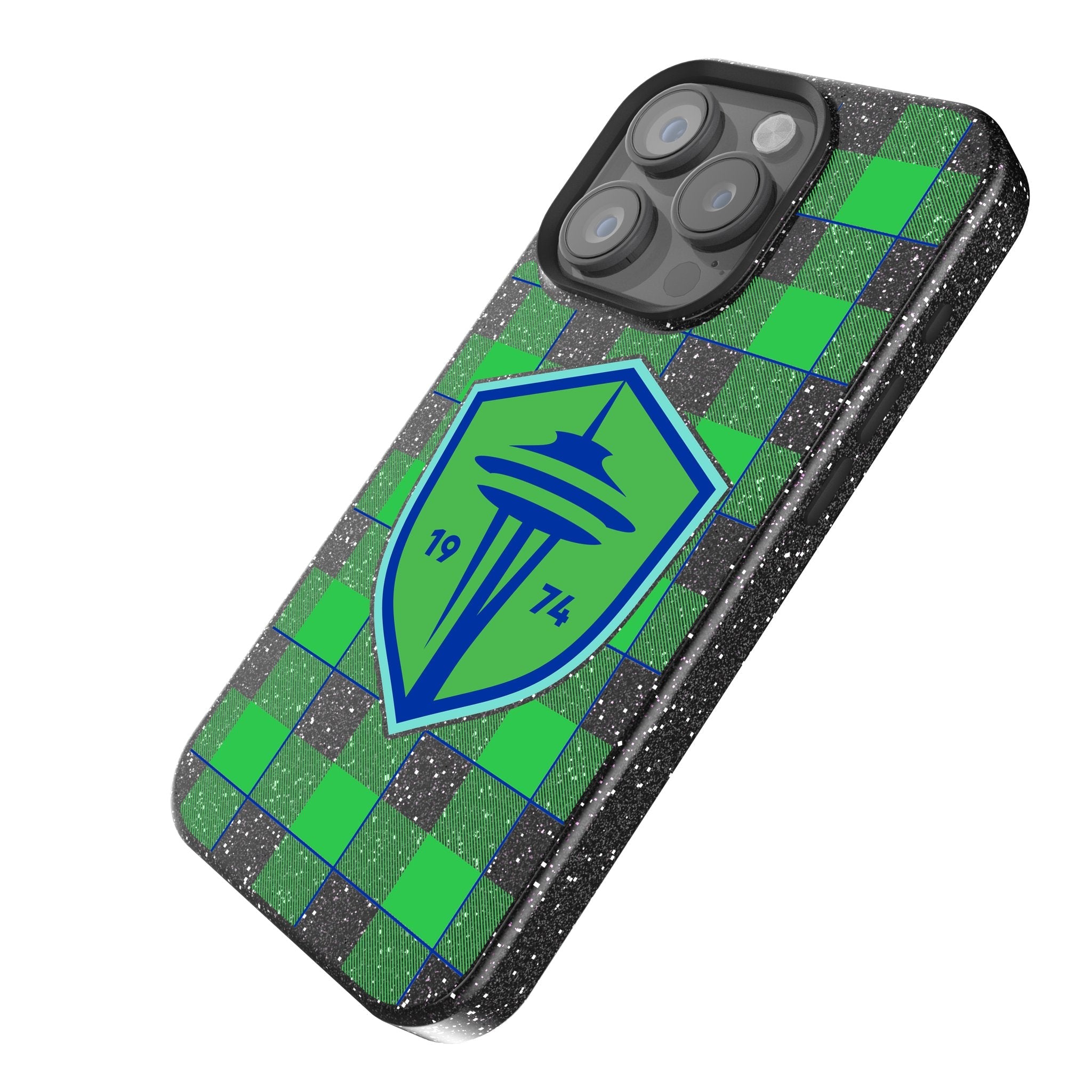 Seattle Sounders FC   Plaid Bling Phone Case 2