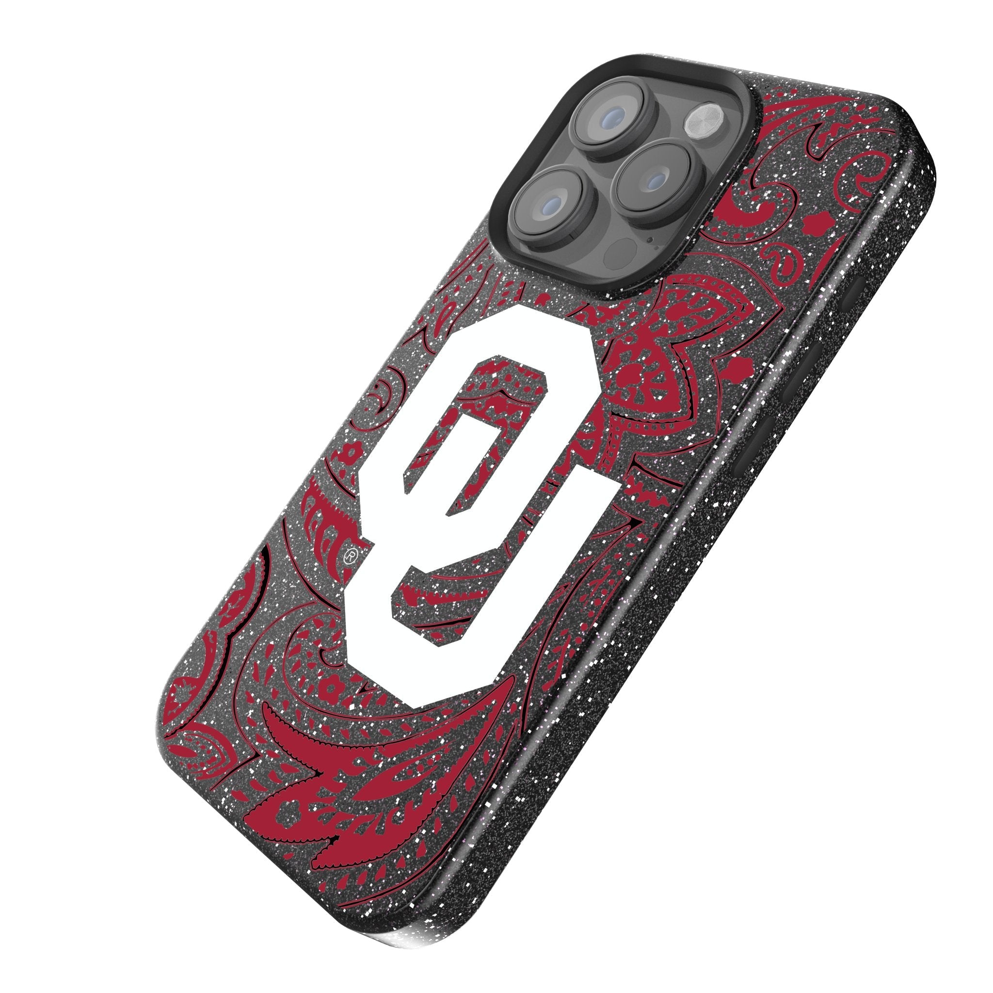 University of Oklahoma Sooners Paisley Bling Phone Case 2