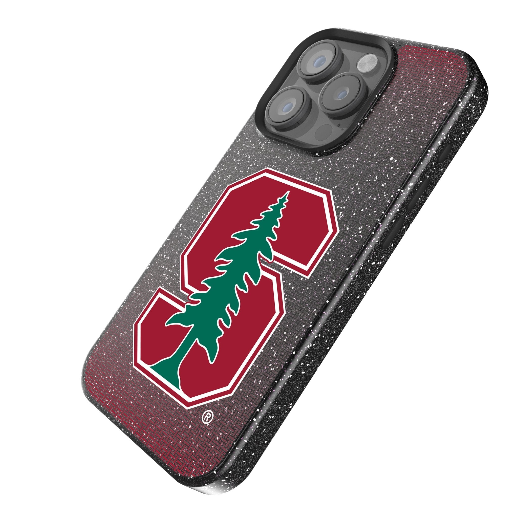 Stanford University Cardinal Linen Bling Phone Case for Apple iPhone