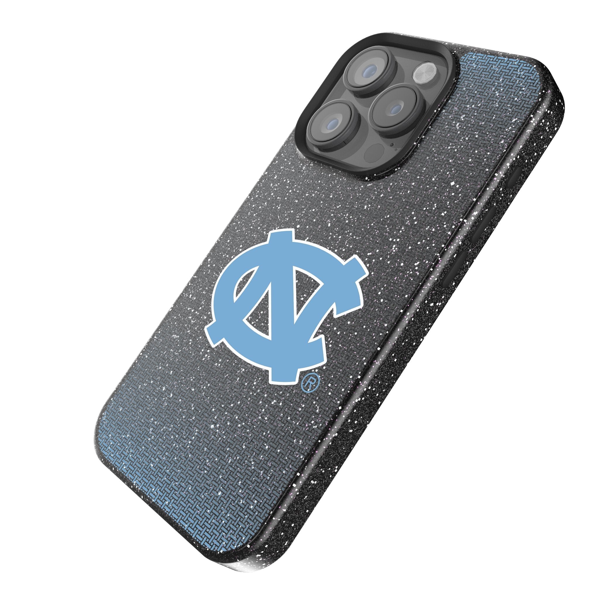 University of North Carolina Tar Heels Linen Bling Phone Case for Apple iPhone
