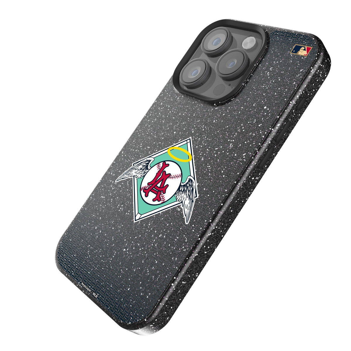 LA Angels 1961-1965 - Cooperstown Collection Linen Bling Phone Case for Apple iPhone
