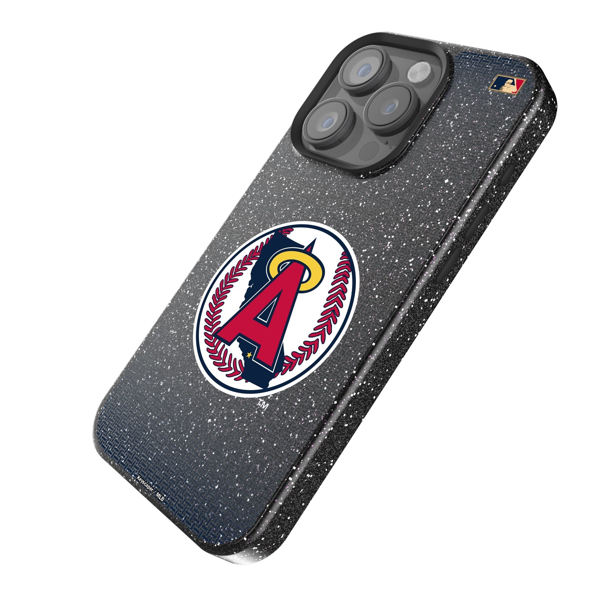 LA Angels 1986-1992 - Cooperstown Collection Linen Bling Phone Case for Apple iPhone 2