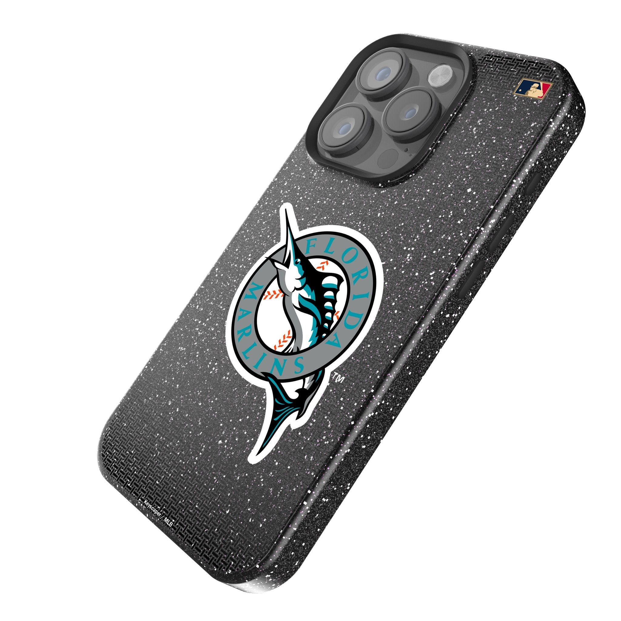 Miami Marlins 1993-2011 - Cooperstown Collection Linen Bling Phone Case for Apple iPhone 2