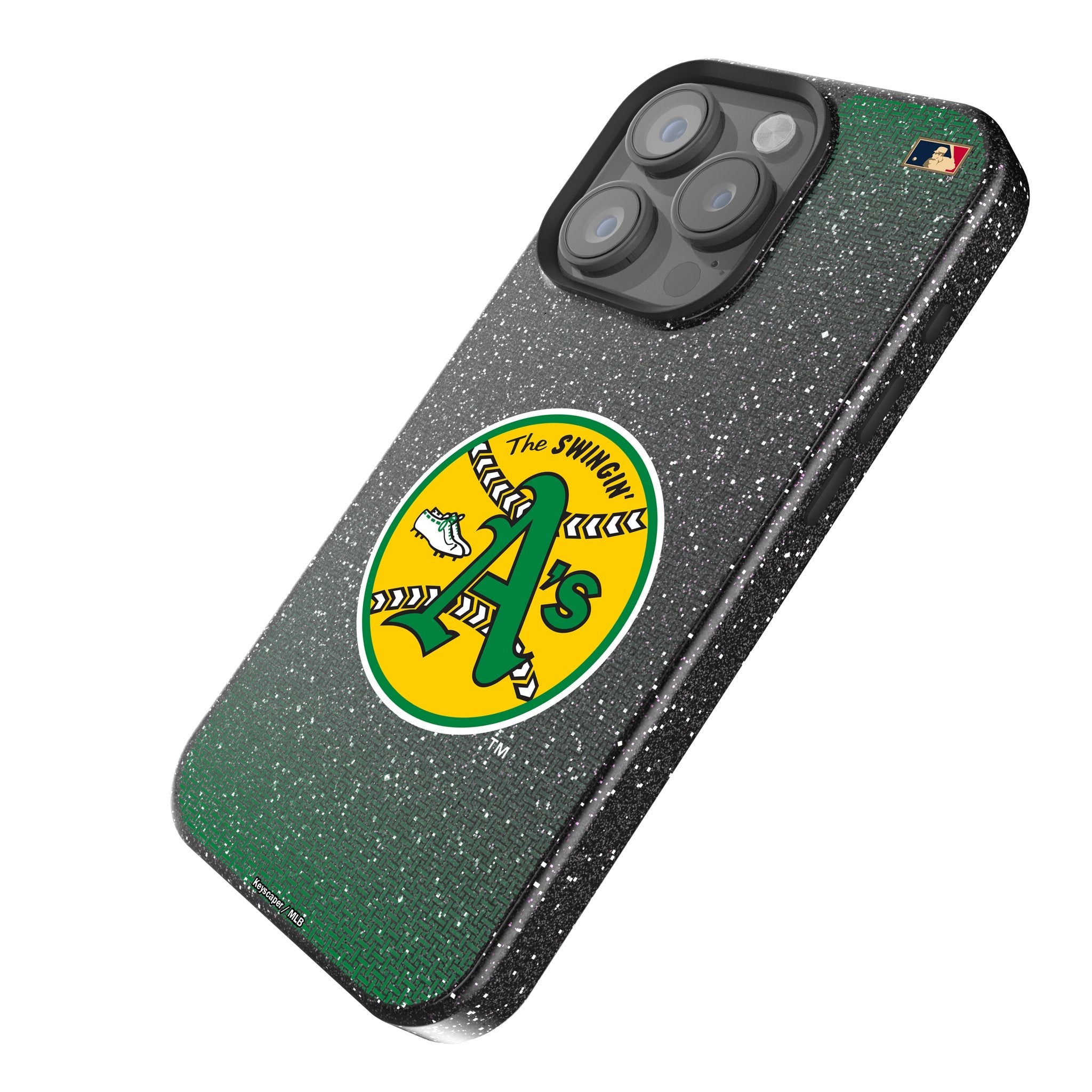 Oakland As 1971-1981 - Cooperstown Collection Linen Bling Phone Case for Apple iPhone 2