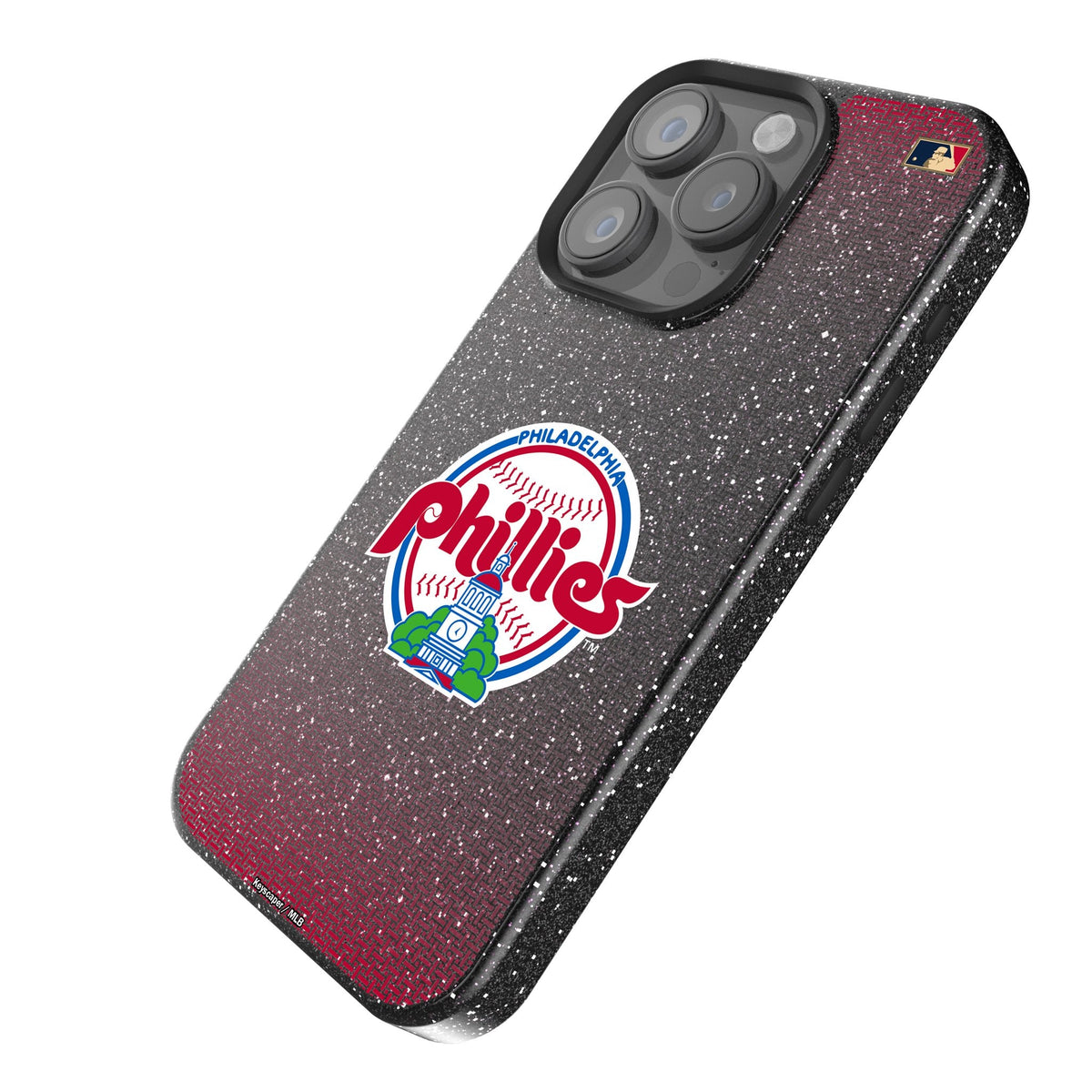 Philadelphia Phillies 1984-1991 - Cooperstown Collection Linen Bling Phone Case for Apple iPhone