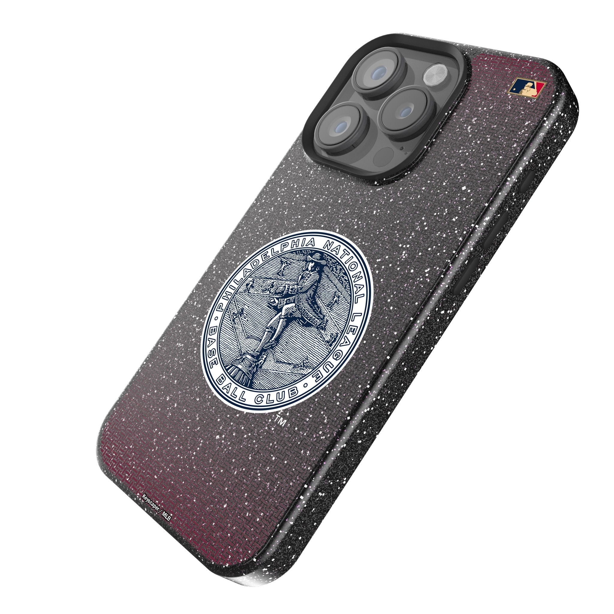 Philadelphia Phillies 1915-1943 - Cooperstown Collection Linen Bling Phone Case for Apple iPhone 2
