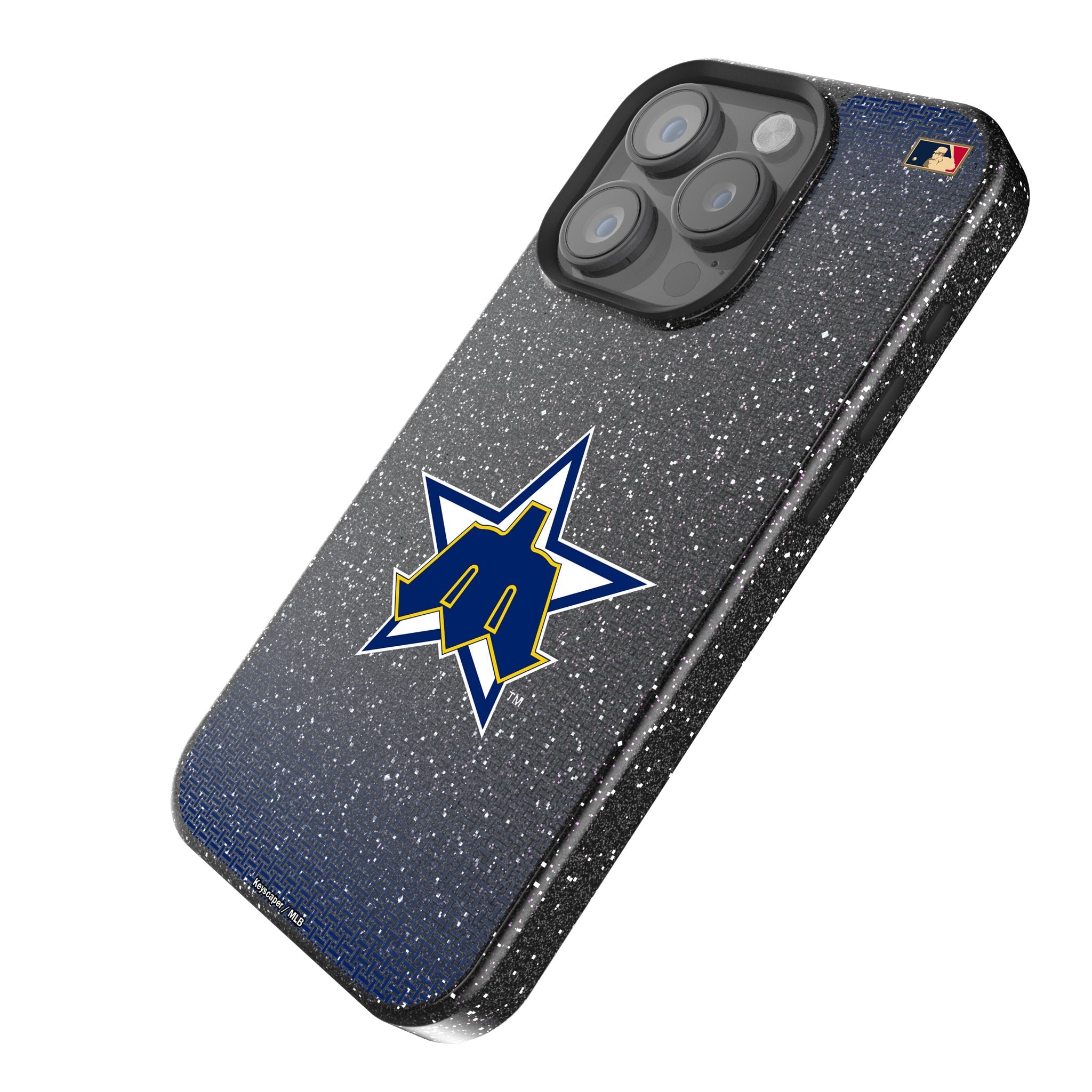 Seattle Mariners 1981-1986 - Cooperstown Collection Linen Bling Phone Case for Apple iPhone 2