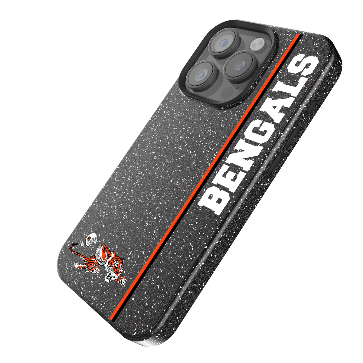 Cincinnati Bengals Historic Collection Sidebar Bling Phone Case 2