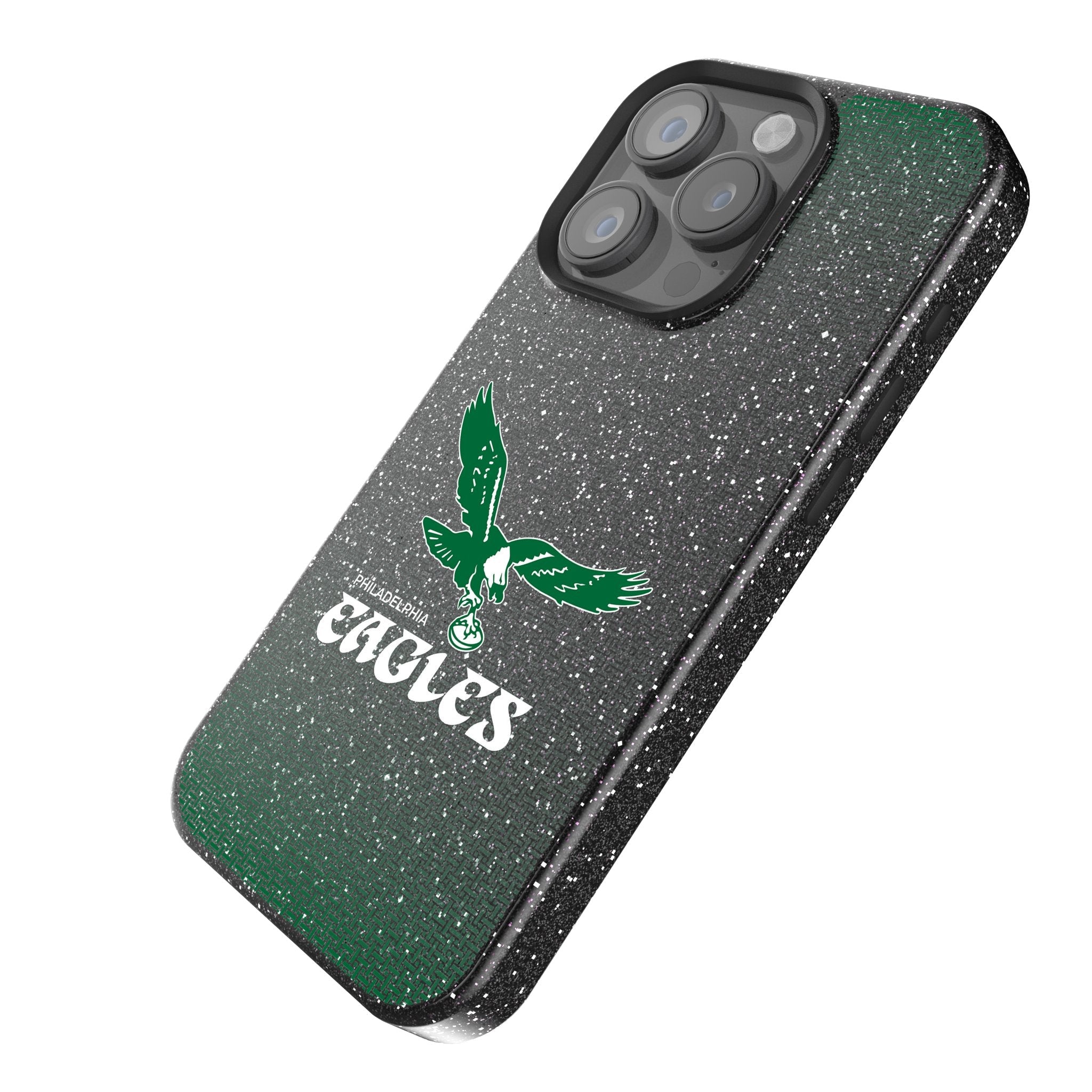 Philadelphia Eagles 1973-1995 Historic Collection Linen Bling Phone Case for Apple iPhone 2