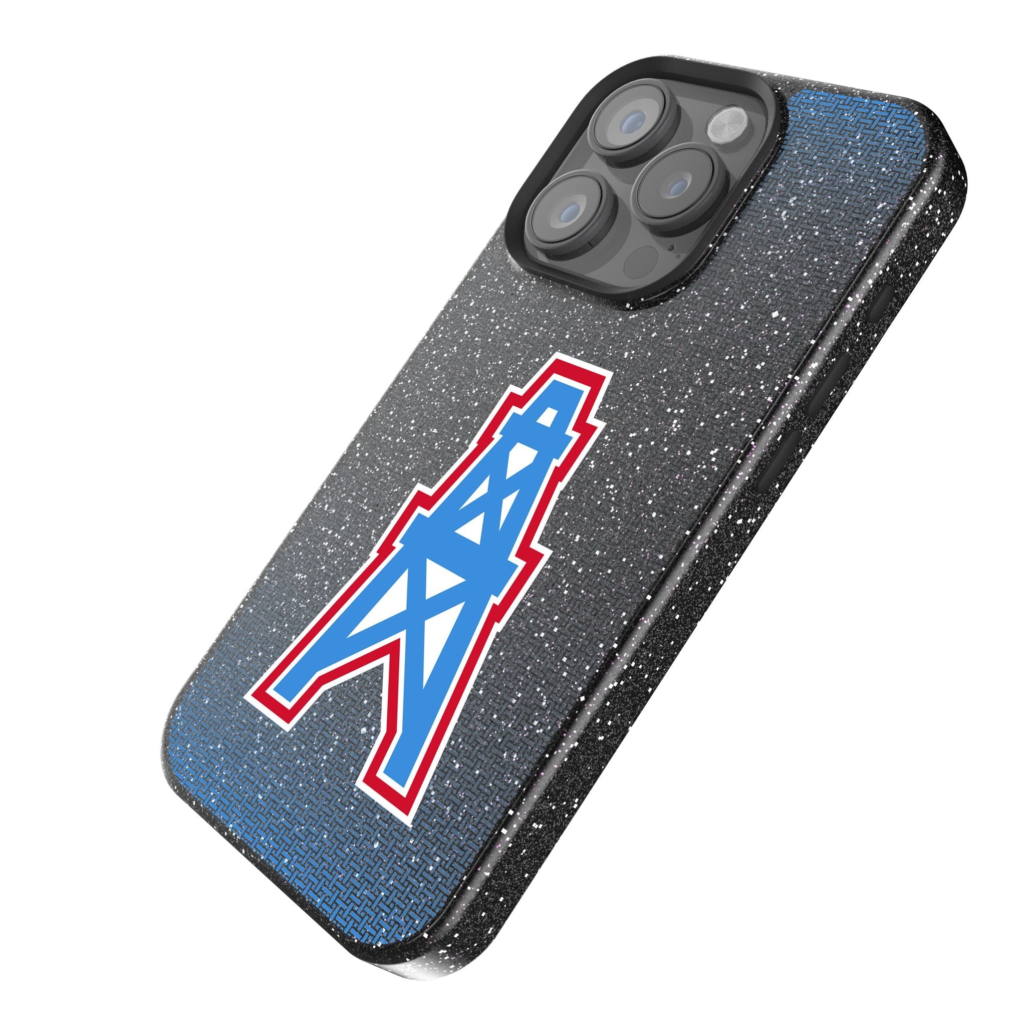 Houston Oilers Historic Collection Linen Bling Phone Case for Apple iPhone 2