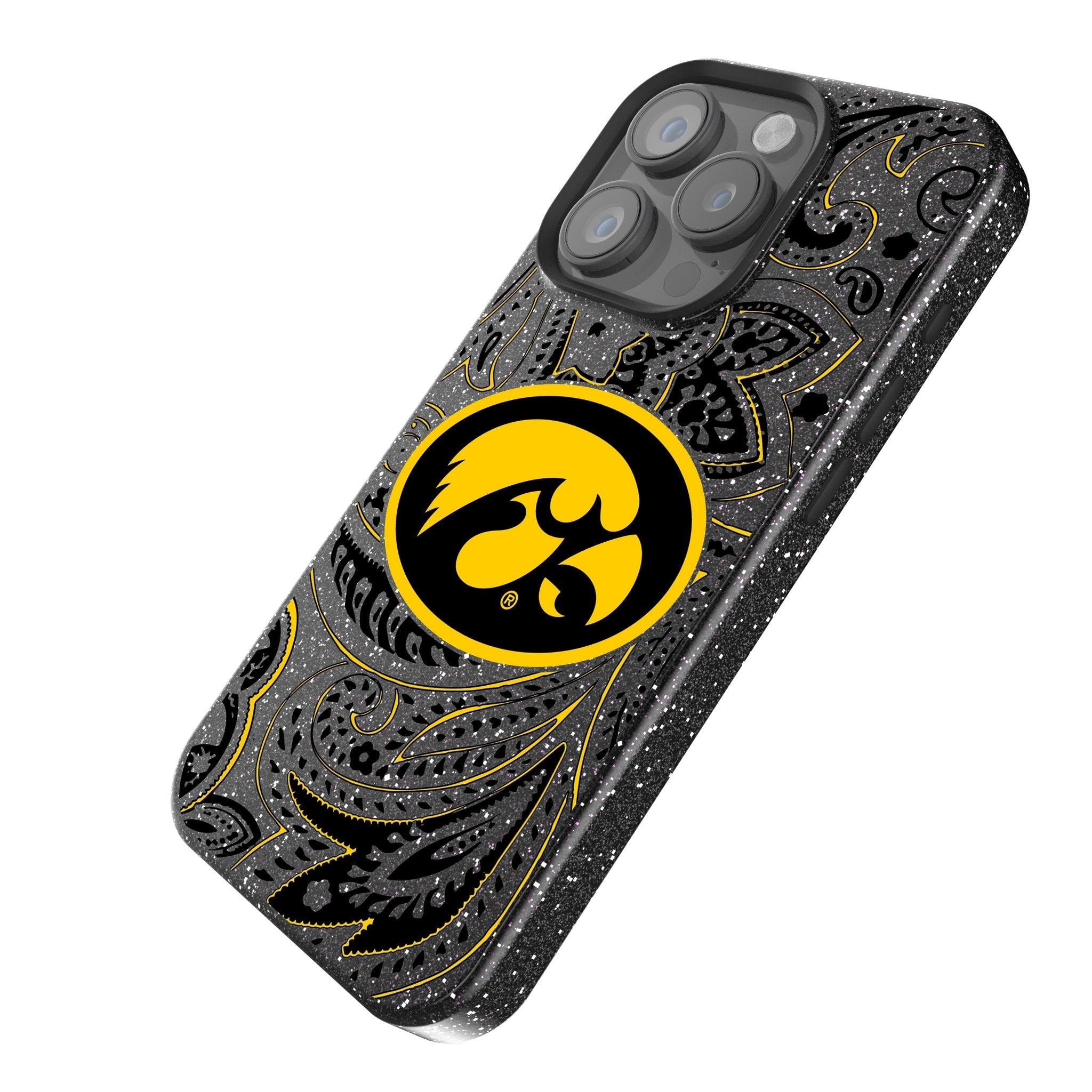 University of Iowa Hawkeyes Paisley Bling Phone Case 2