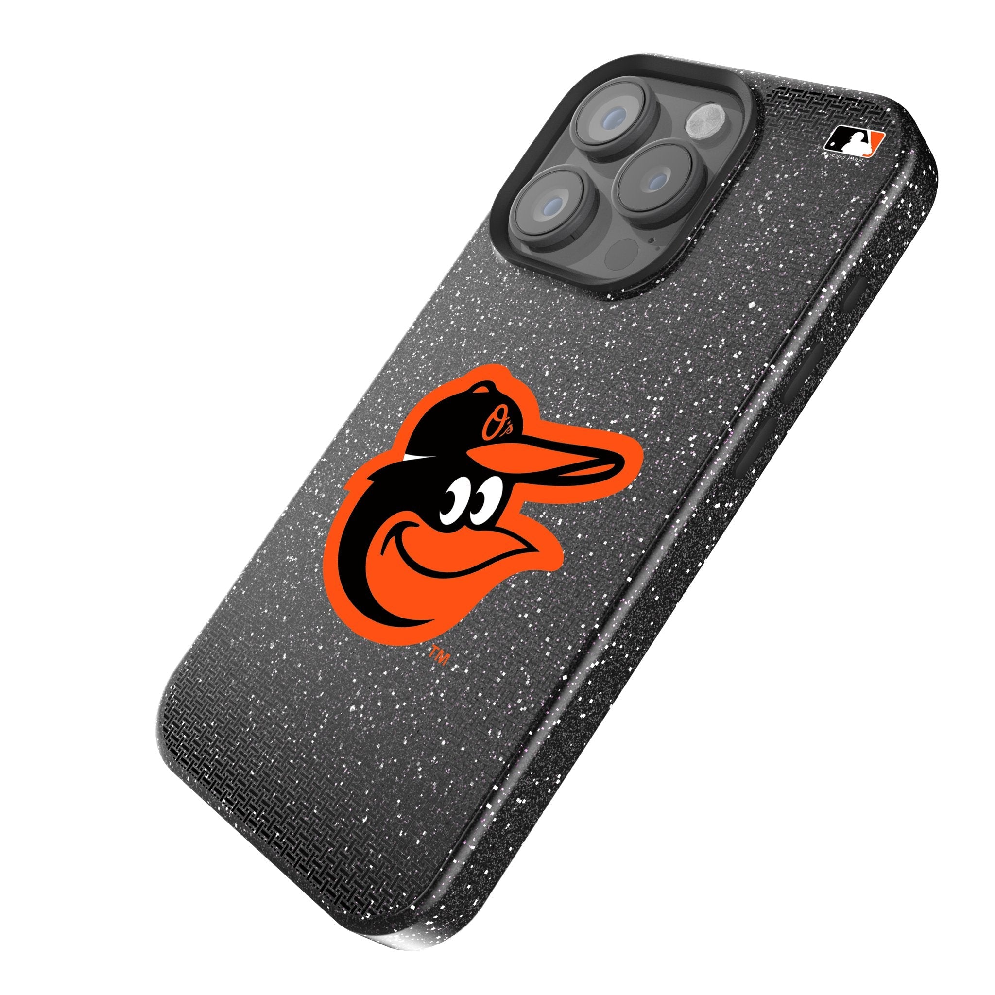 Baltimore Orioles Linen Bling Phone Case for Apple iPhone