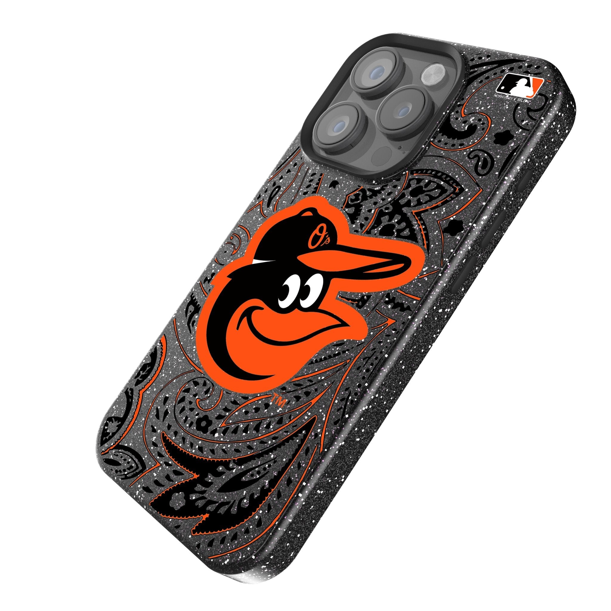 Baltimore Orioles Paisley Bling Phone Case