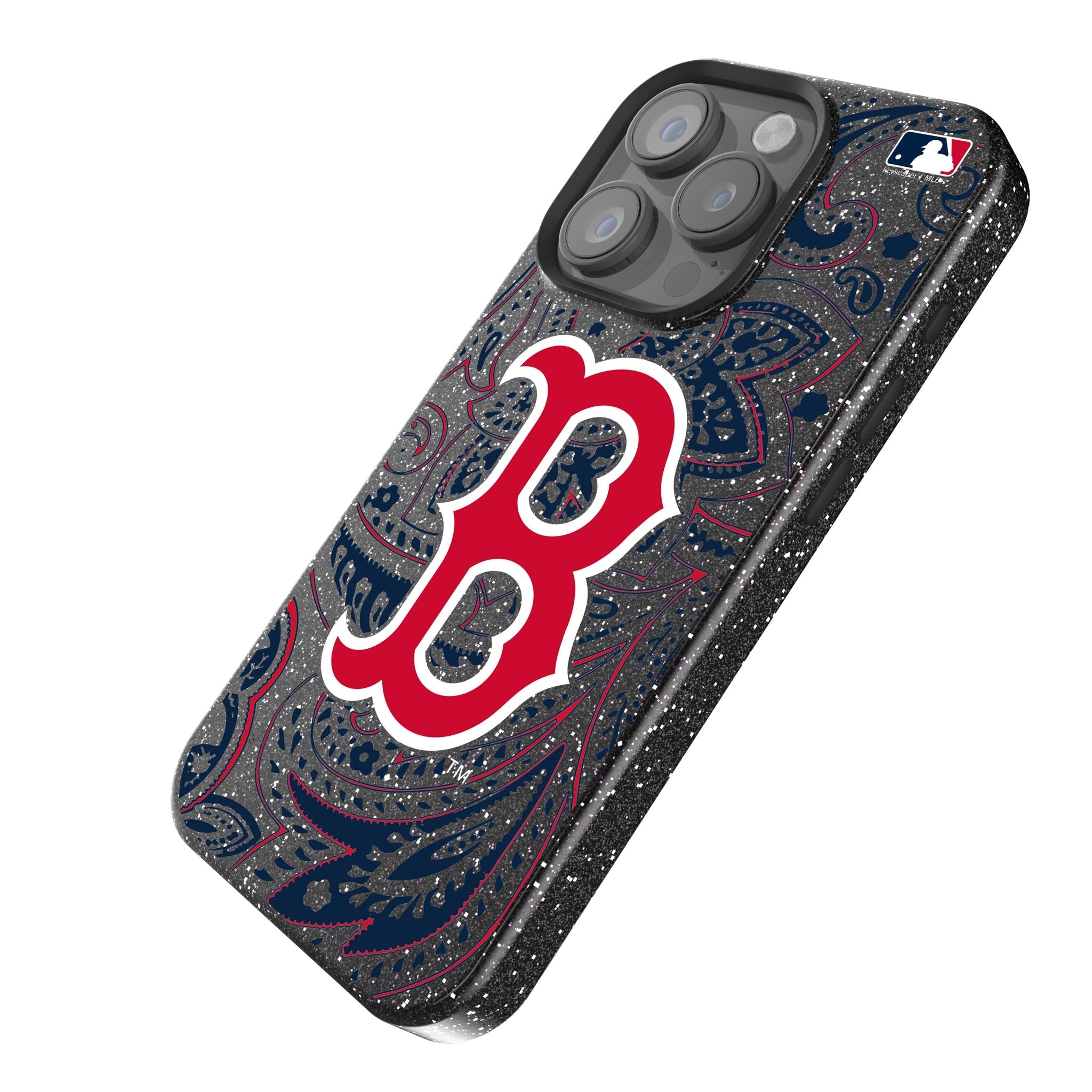 Boston Red Sox Paisley Bling Phone Case 2