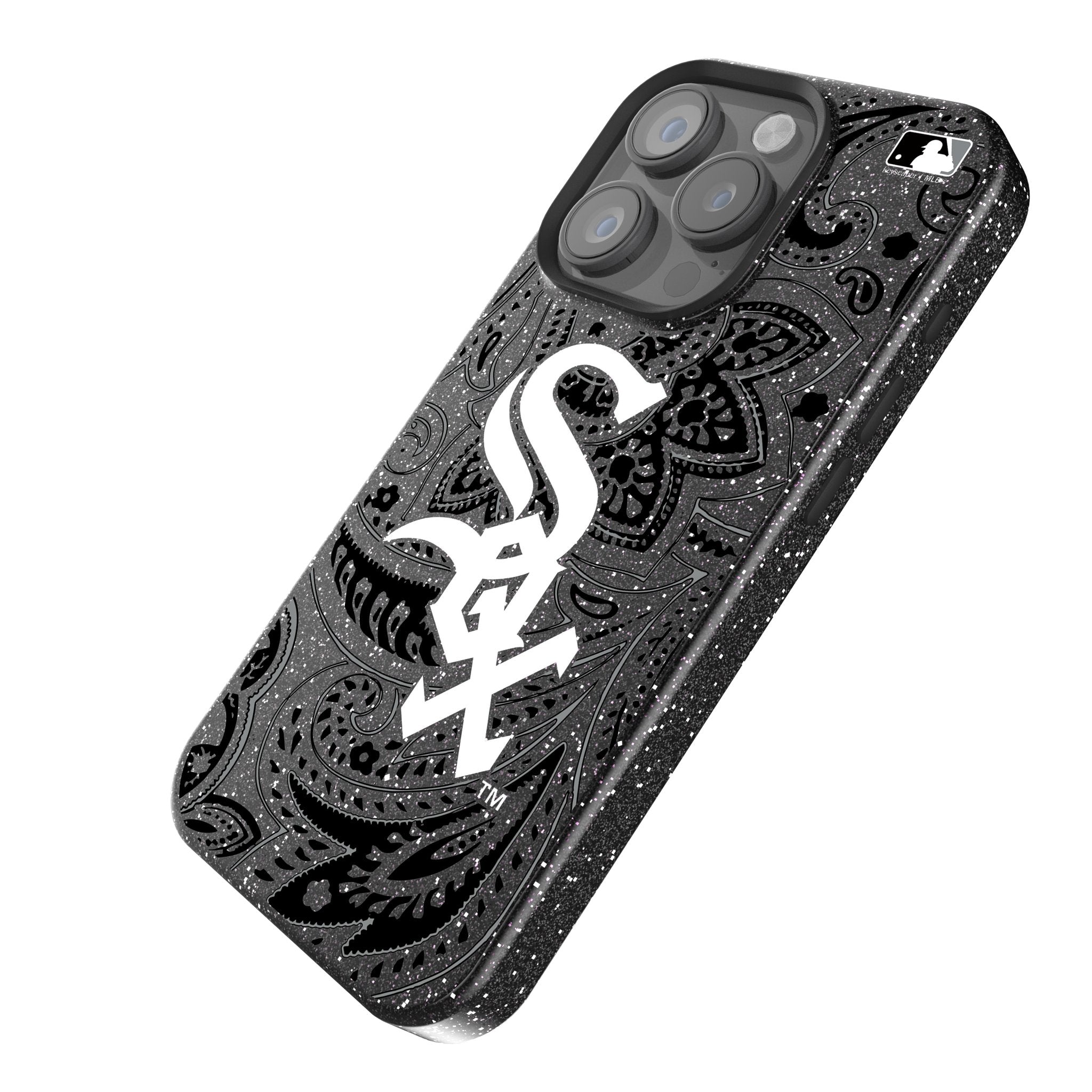 Chicago White Sox Paisley Bling Phone Case 2