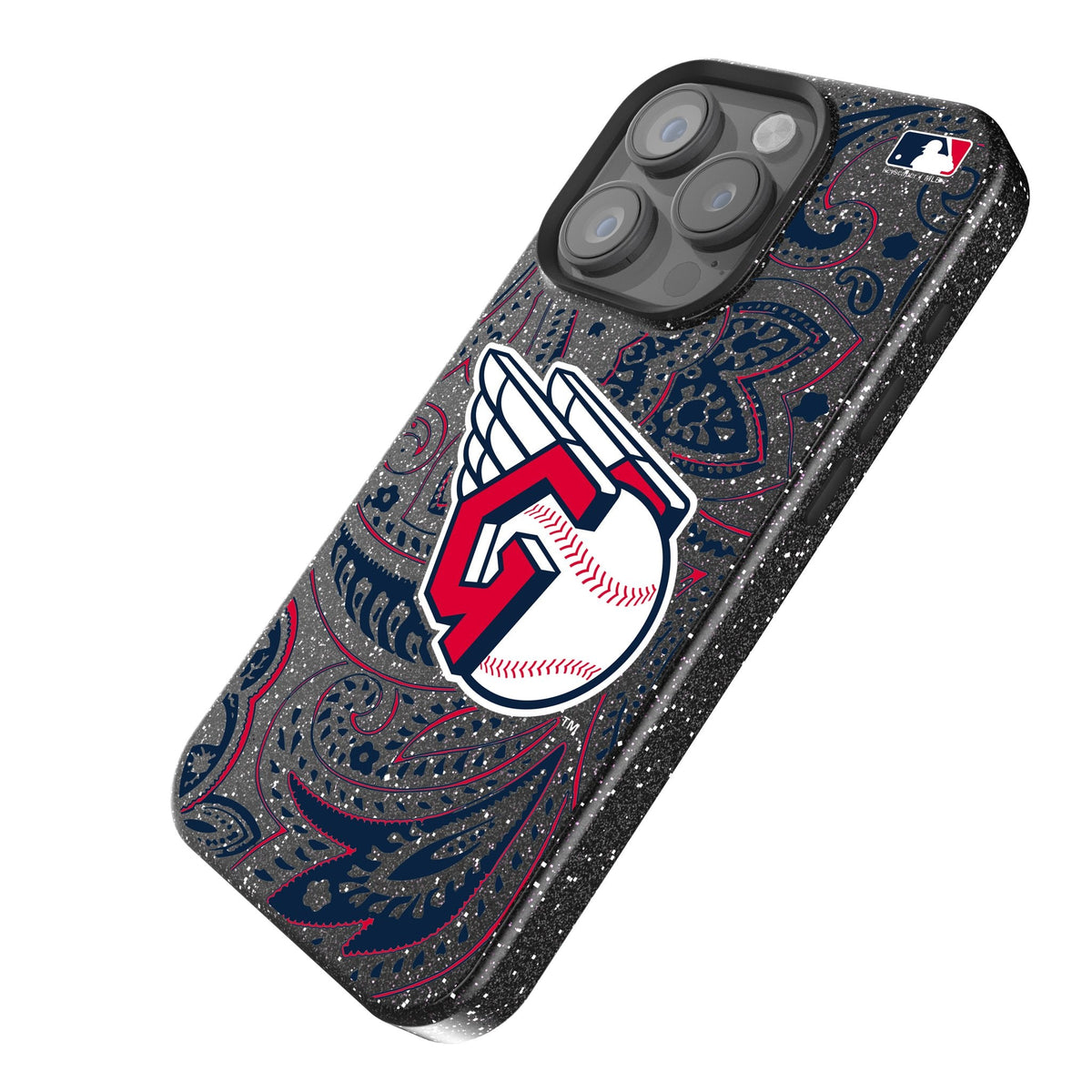 Cleveland Guardians Paisley Bling Phone Case 2