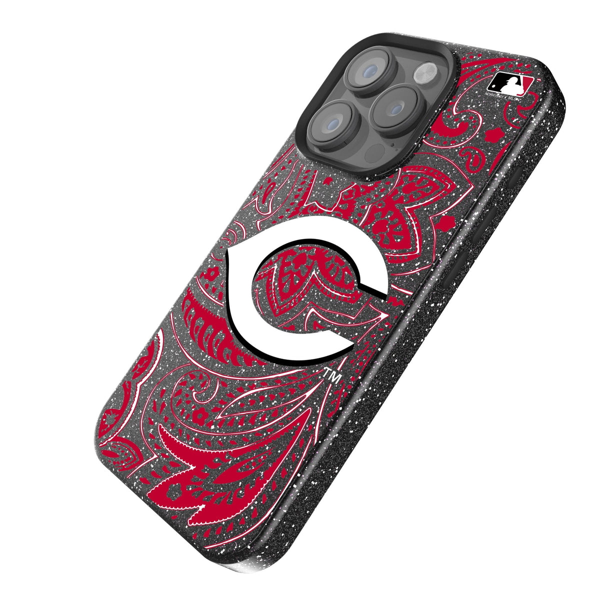 Cincinnati Reds Paisley Bling Phone Case 2