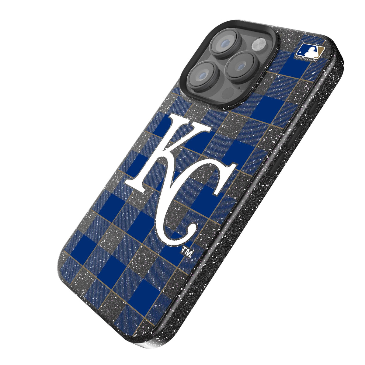Kansas City Royals Plaid Bling Phone Case 2
