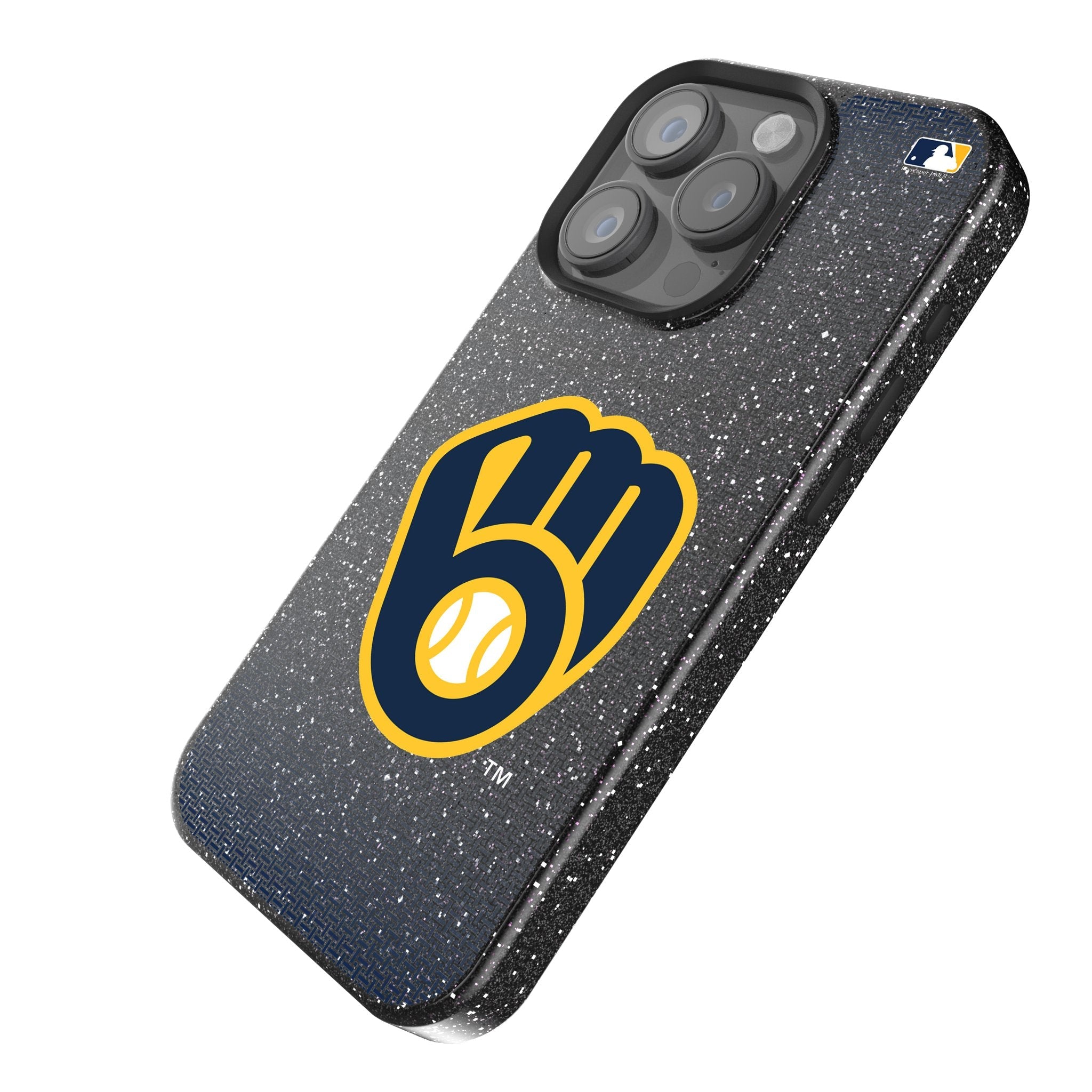 Milwaukee Brewers Linen Bling Phone Case for Apple iPhone 2