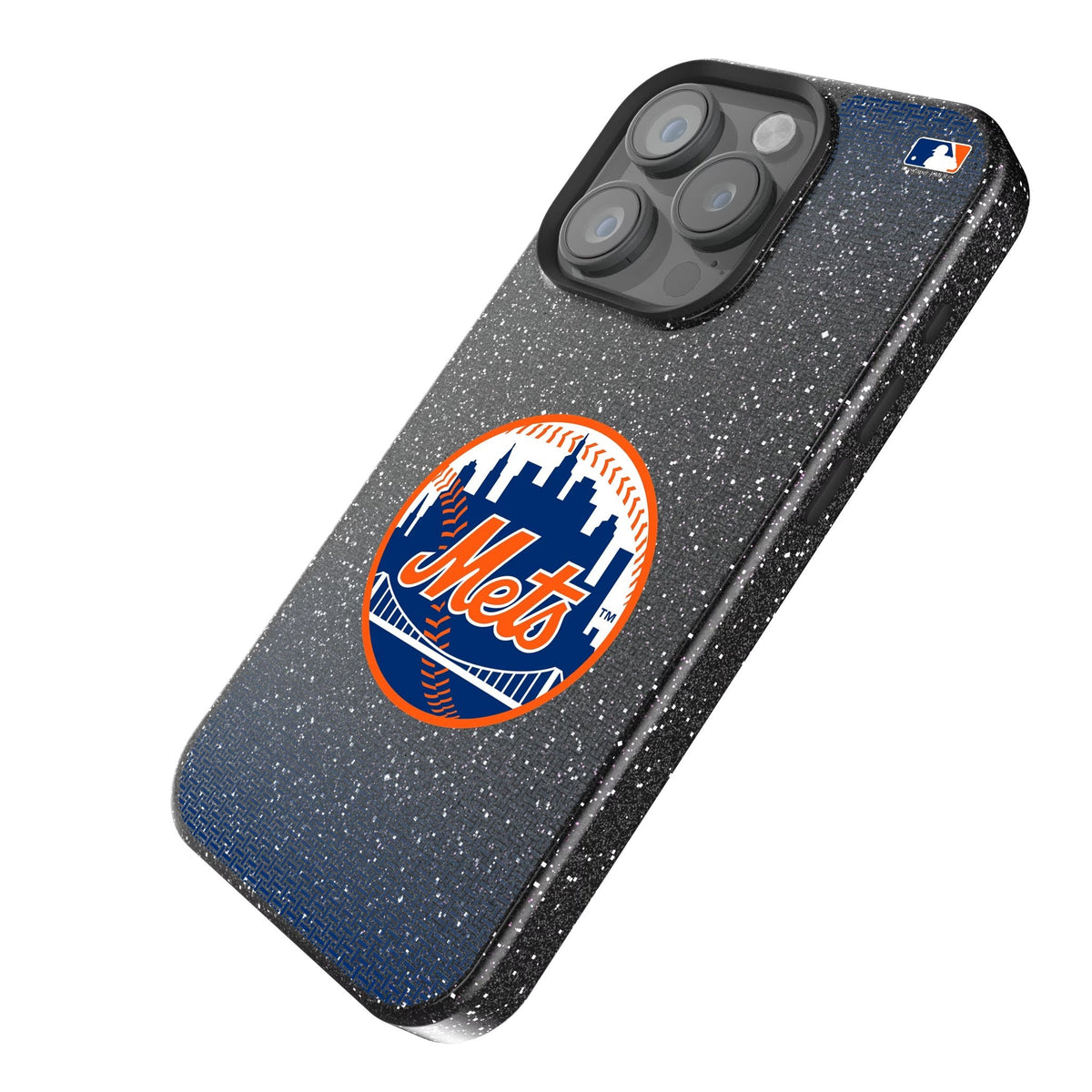 New York Mets Linen Bling Phone Case for Apple iPhone 2