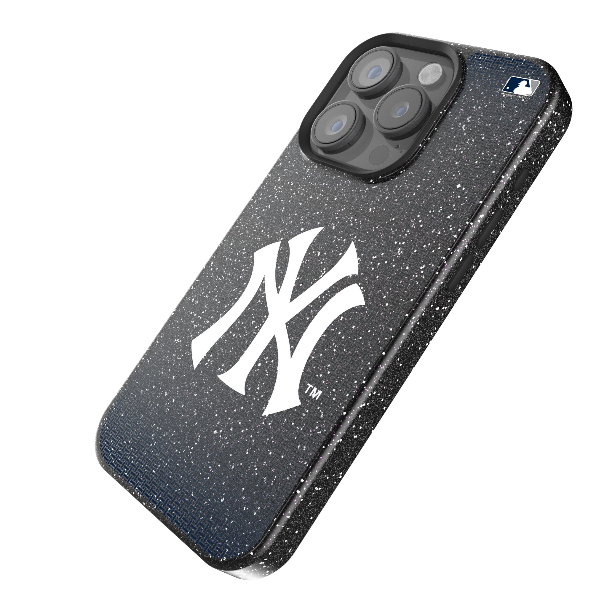 New York Yankees Linen Bling Phone Case for Apple iPhone