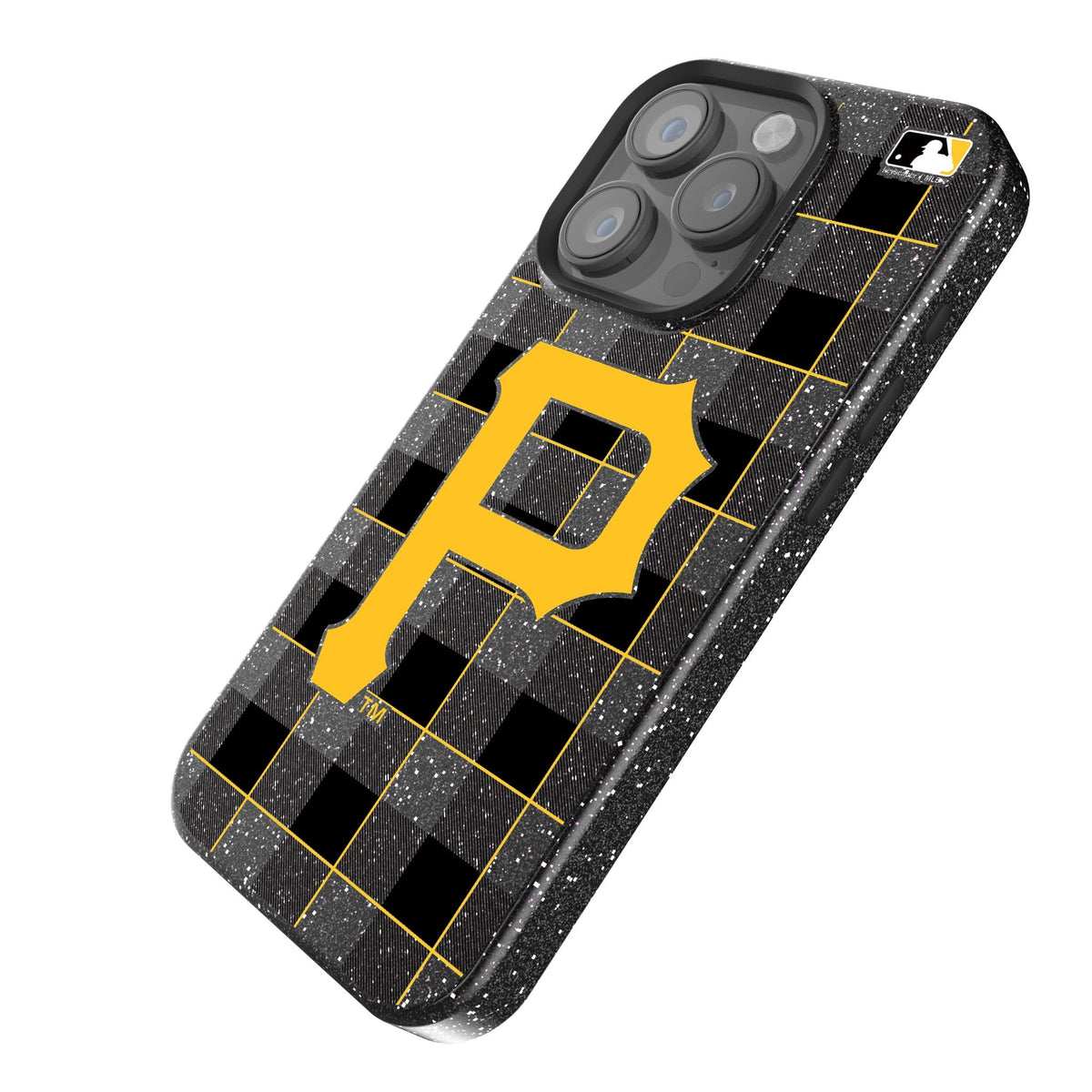 Pittsburgh Pirates Plaid Bling Phone Case 2