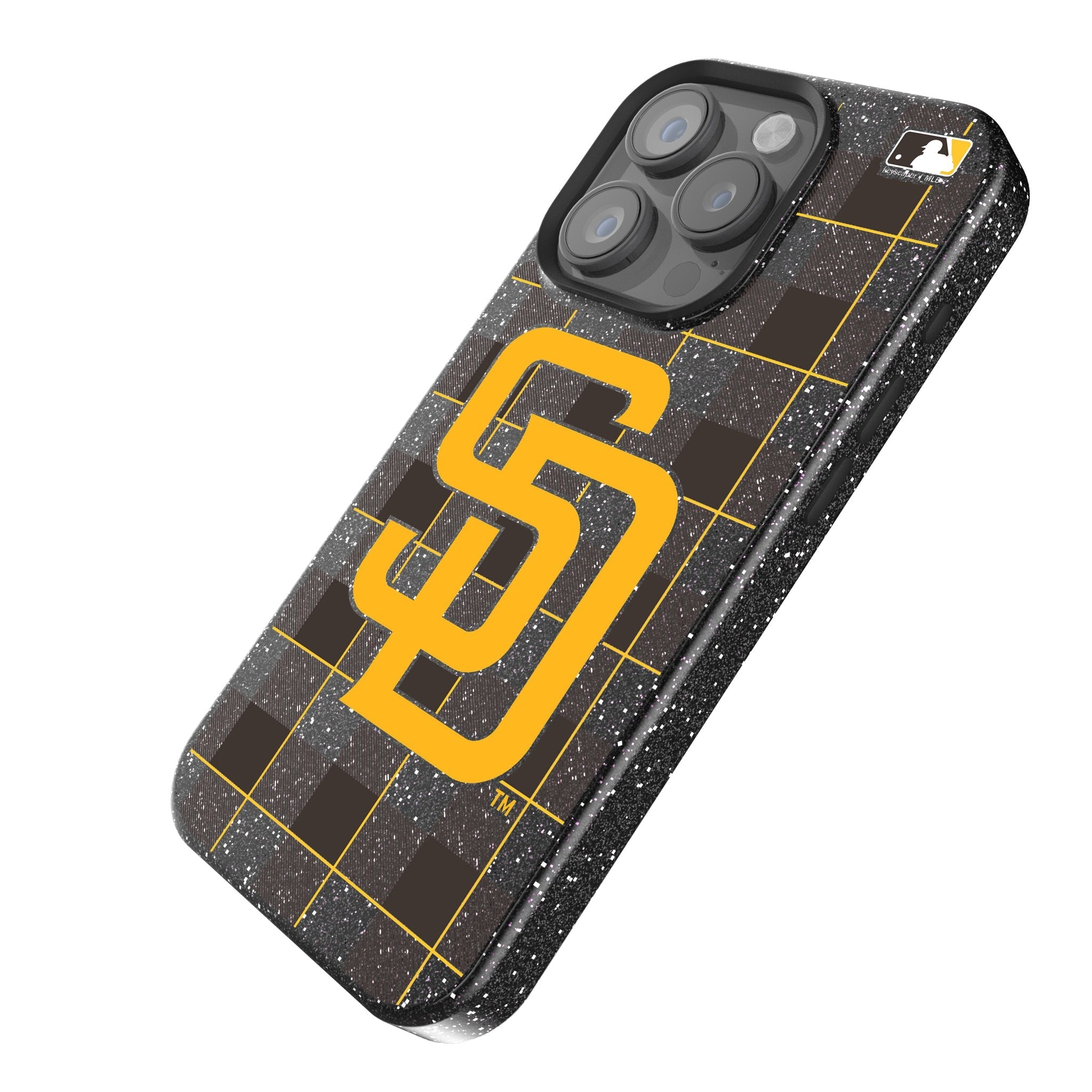 San Diego Padres Plaid Bling Phone Case