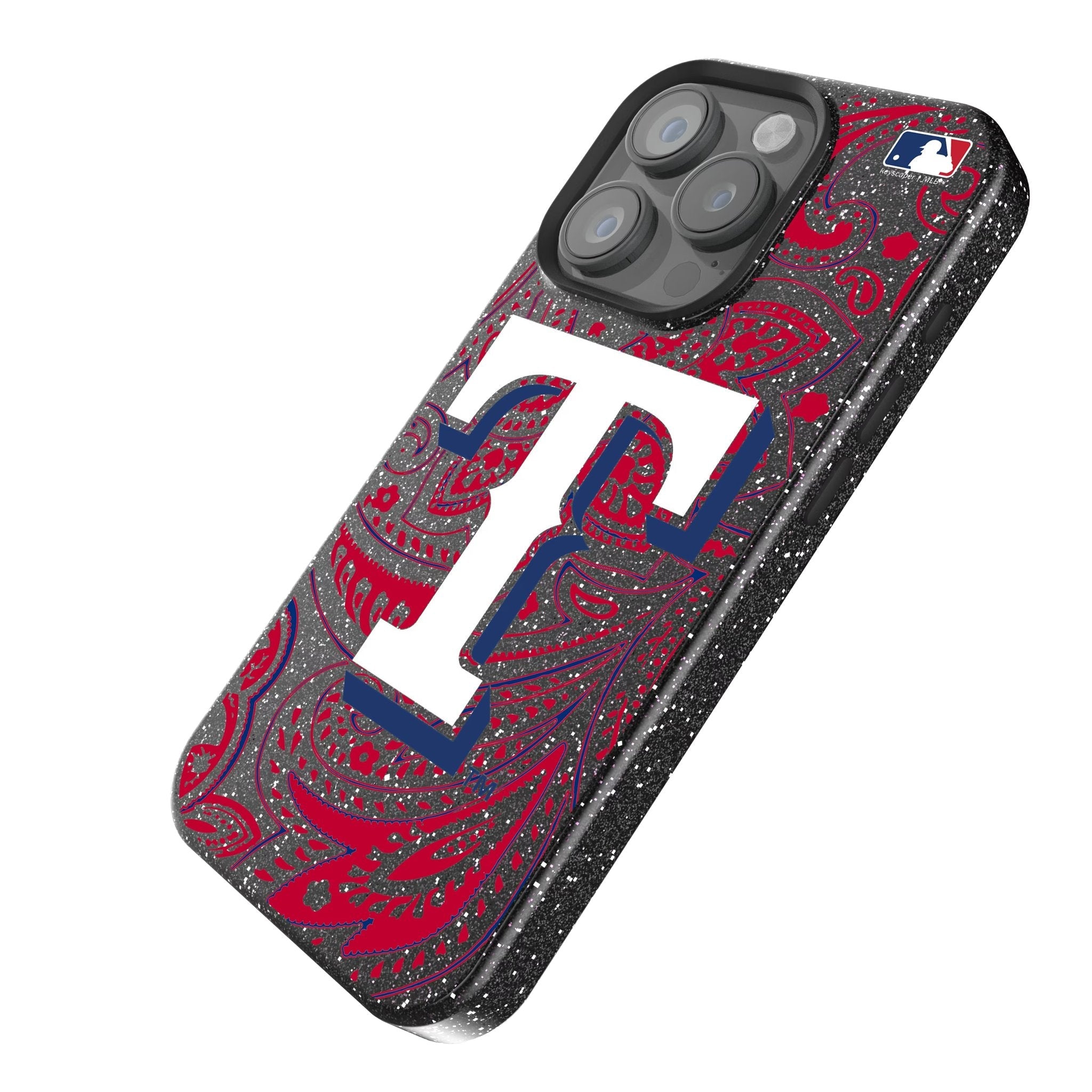 Texas Rangers Paisley Bling Phone Case for Apple iPhone