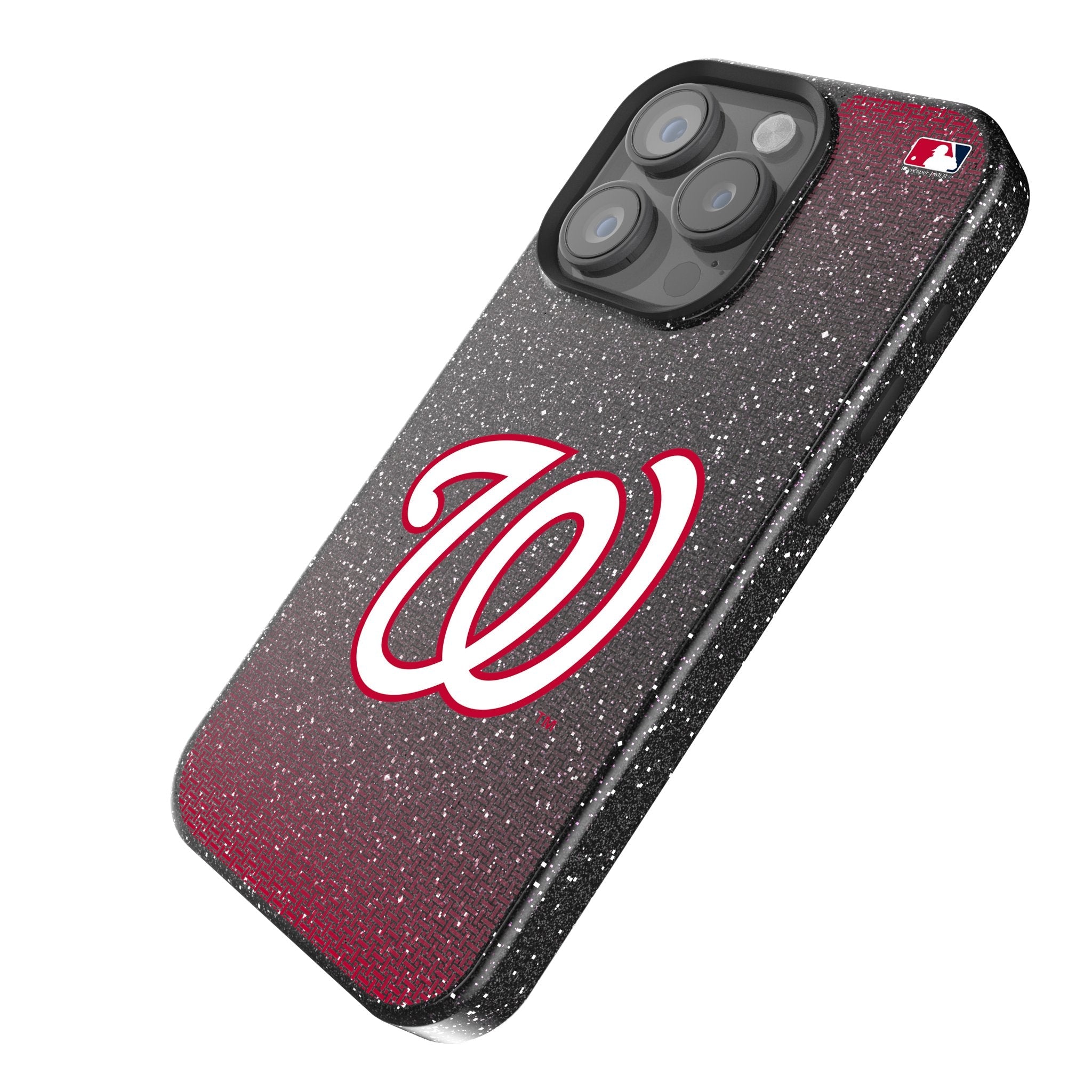 Washington Nationals Linen Bling Phone Case for Apple iPhone 2