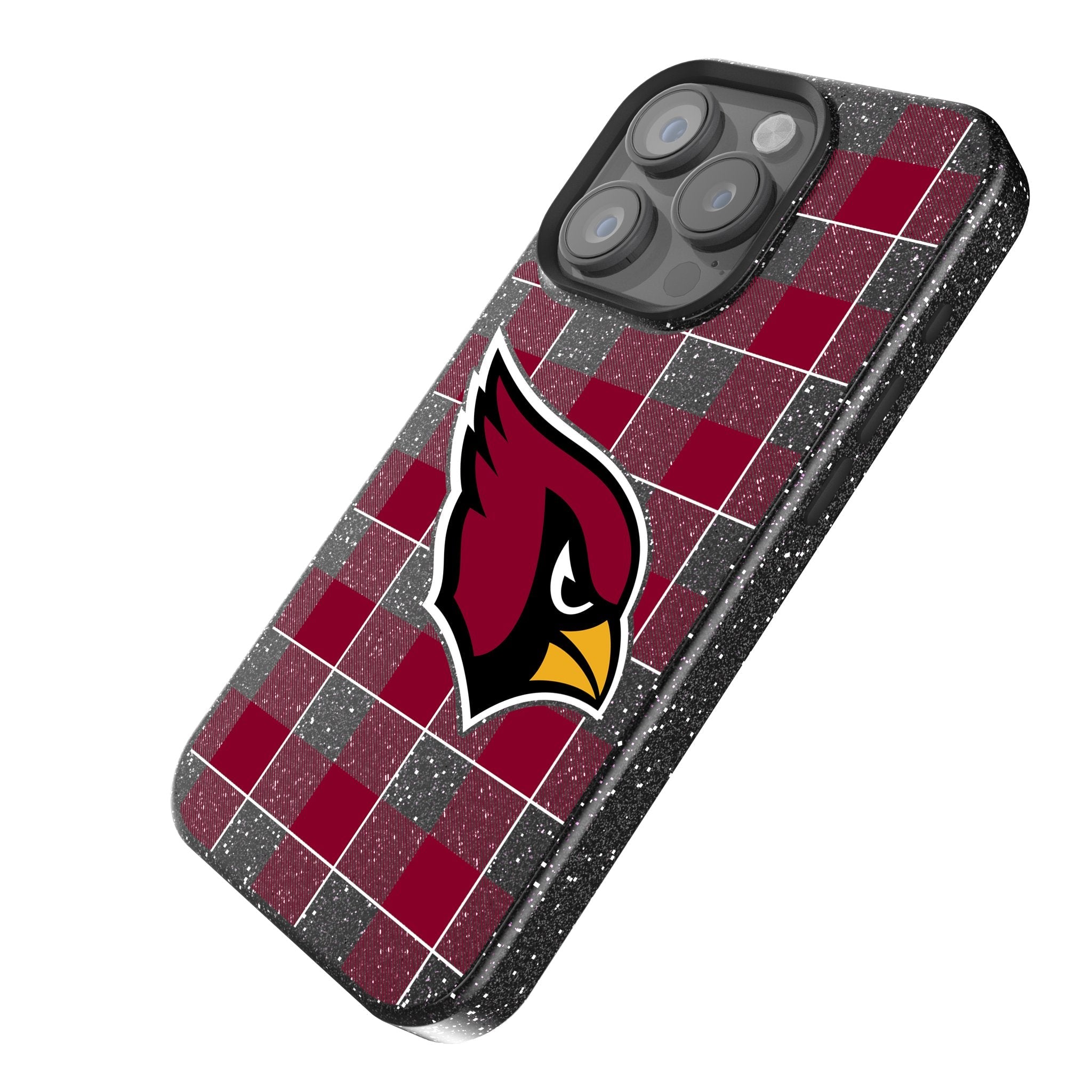 Arizona Cardinals Plaid Bling Phone Case