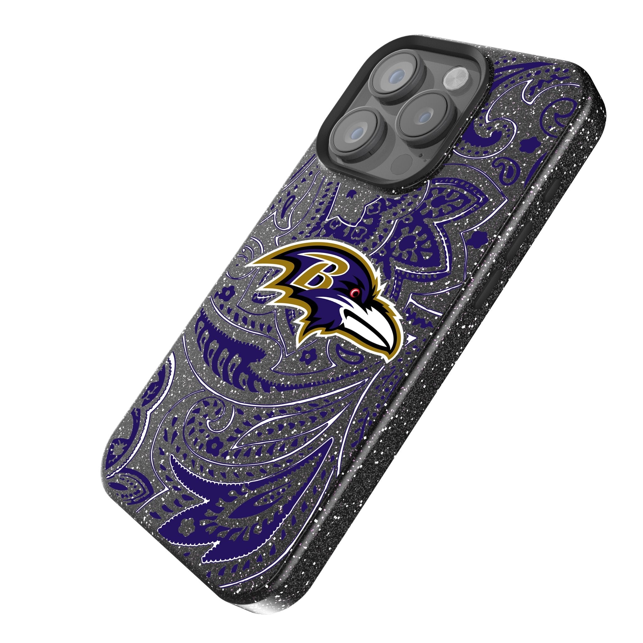 Baltimore Ravens Paisley Bling Phone Case 2