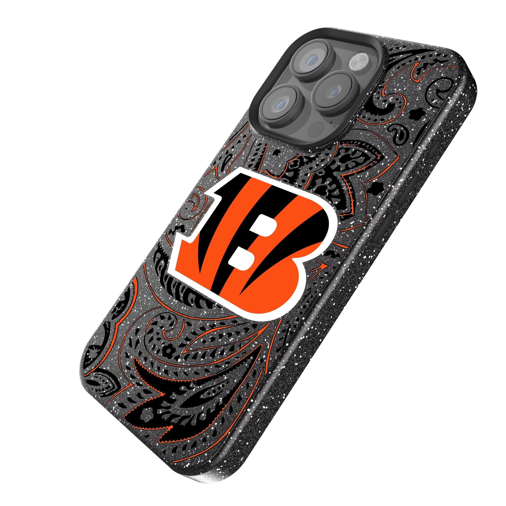 Cincinnati Bengals Paisley Bling Phone Case 2