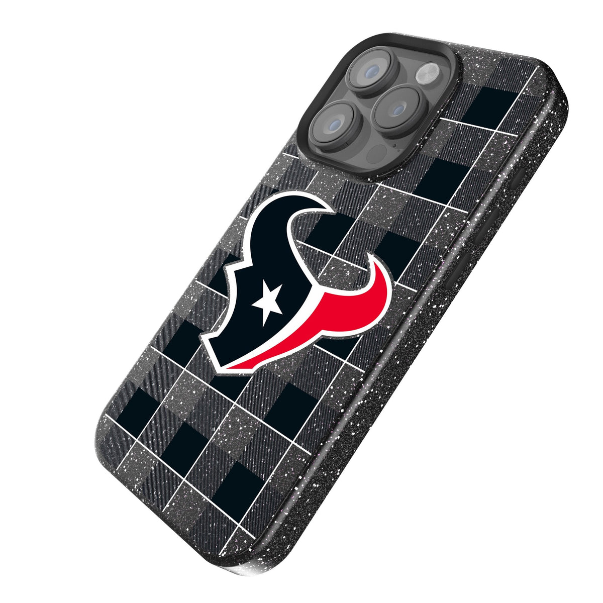 Houston Texans Plaid Bling Phone Case