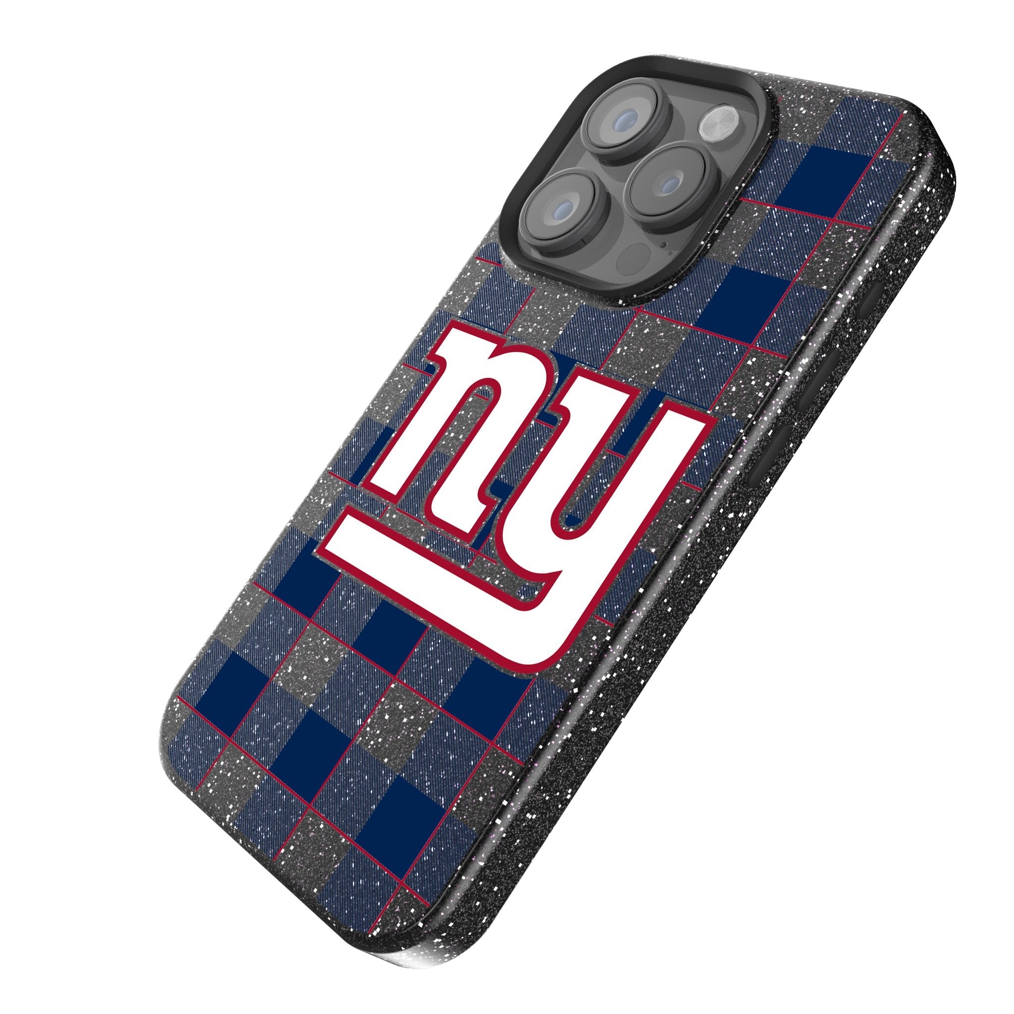 New York Giants Plaid Bling Phone Case 2