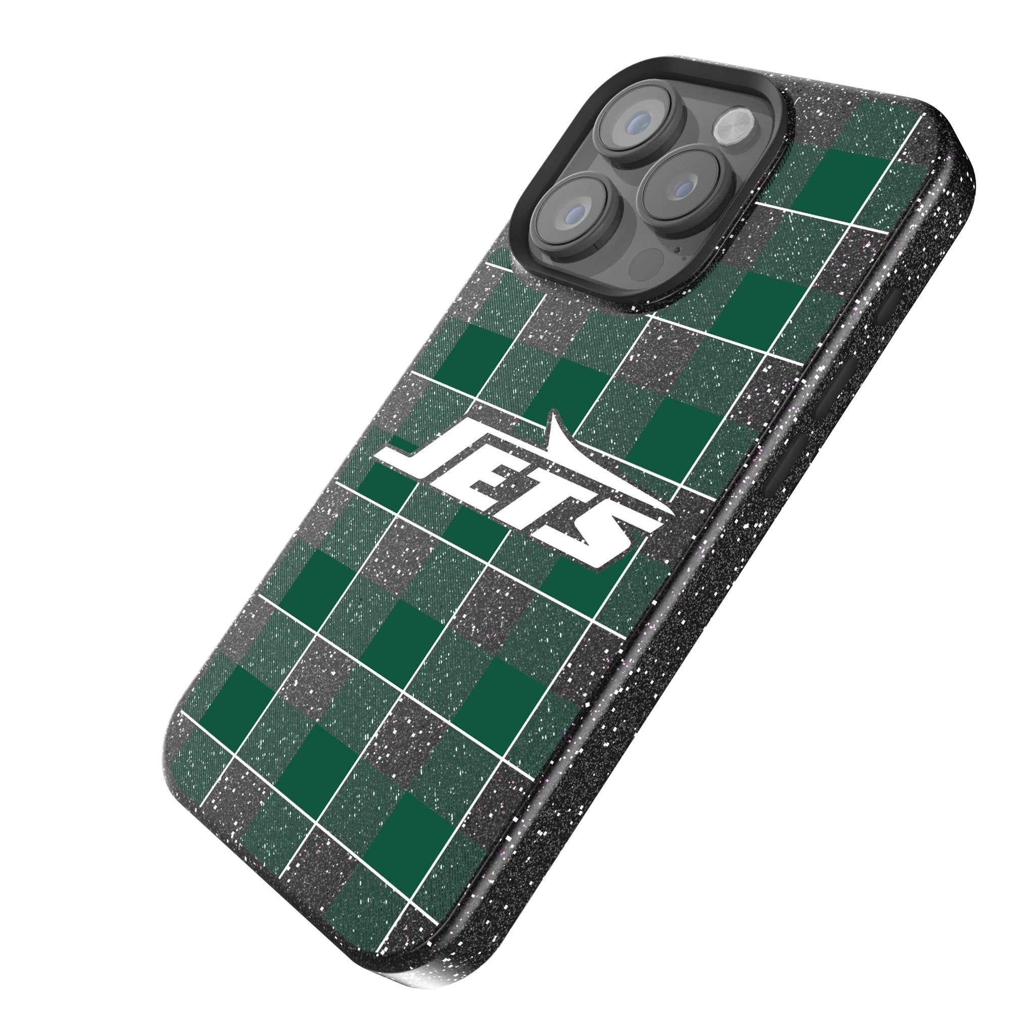 New York Jets Plaid Bling Phone Case 2