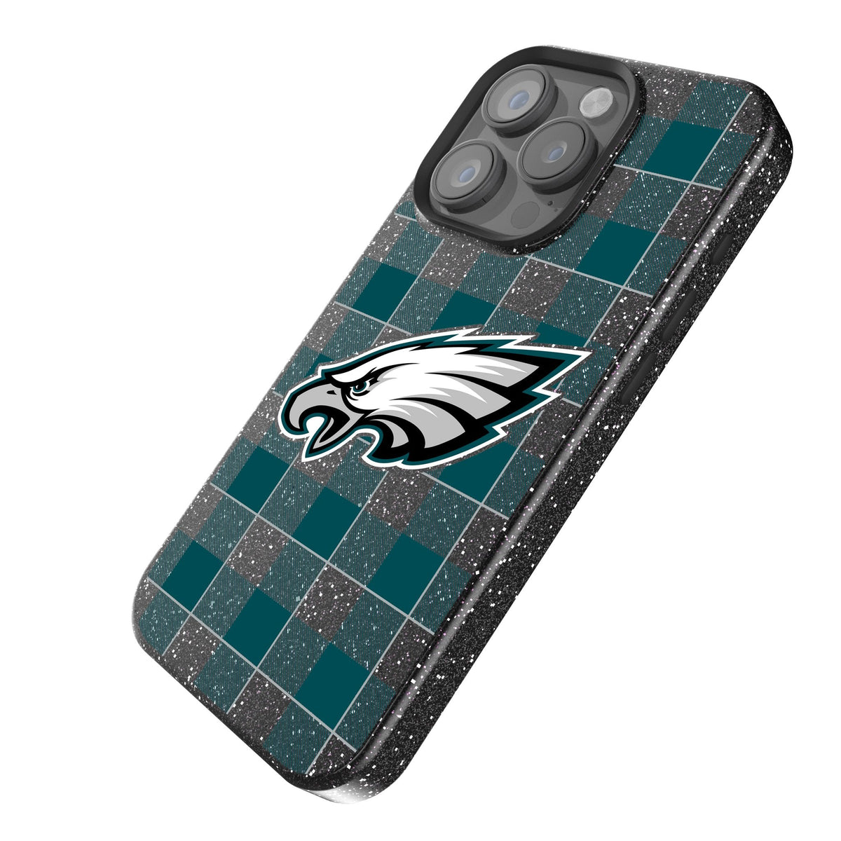 Philadelphia Eagles Plaid Bling Phone Case 2