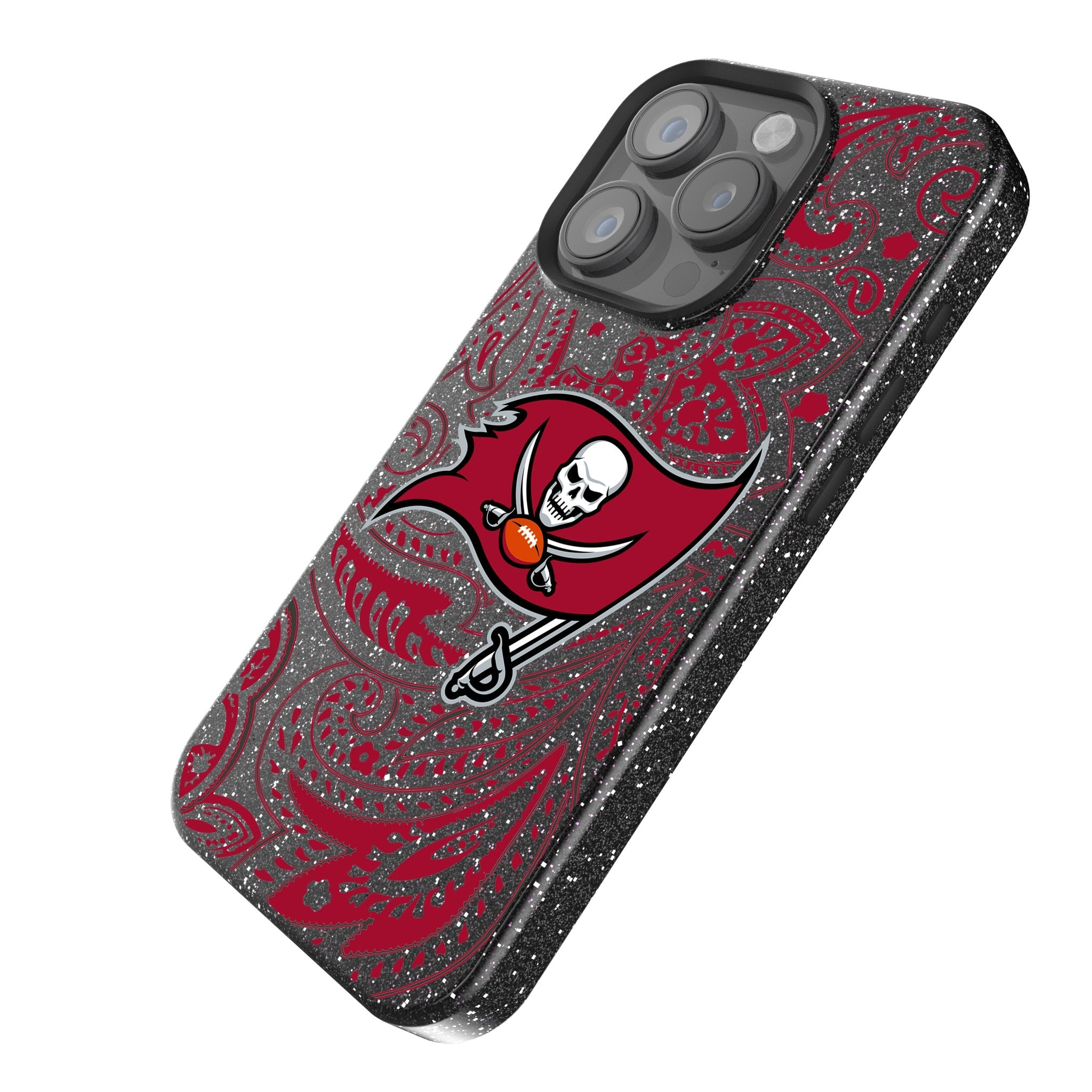 Tampa Bay Buccaneers Paisley Bling Phone Case 2