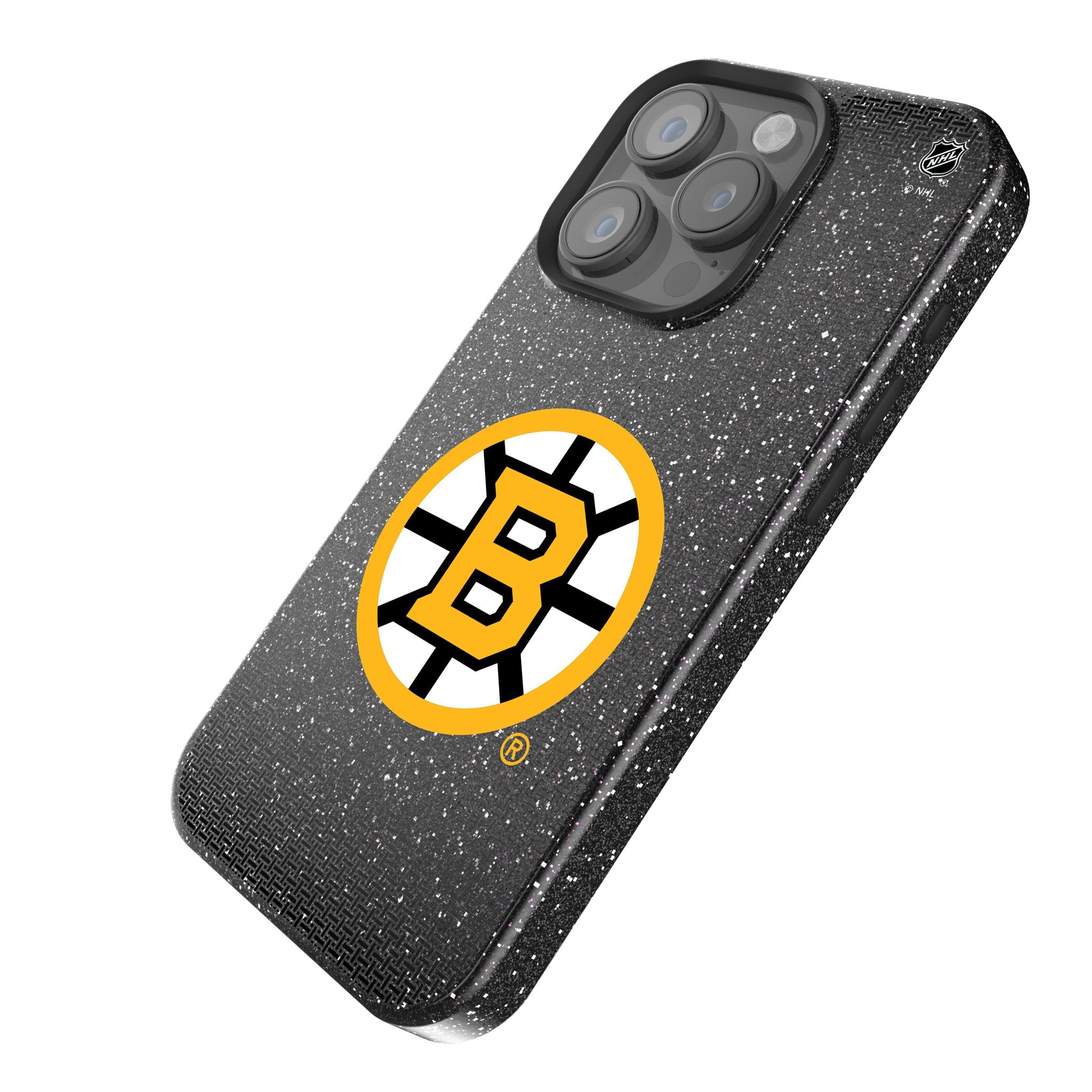 Boston Bruins Linen Bling Phone Case for Apple iPhone 2