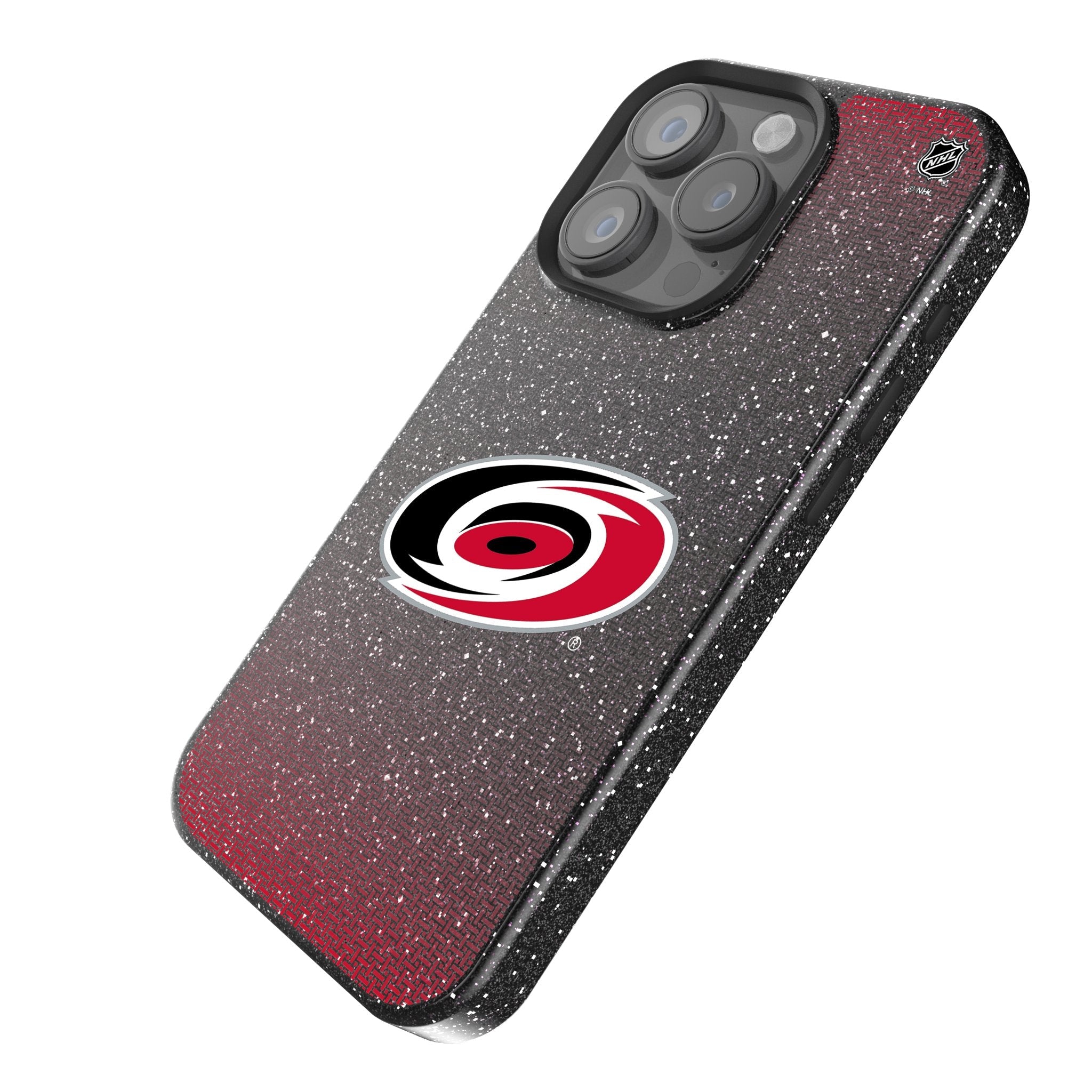 Carolina Hurricanes Linen Bling Phone Case for Apple iPhone
