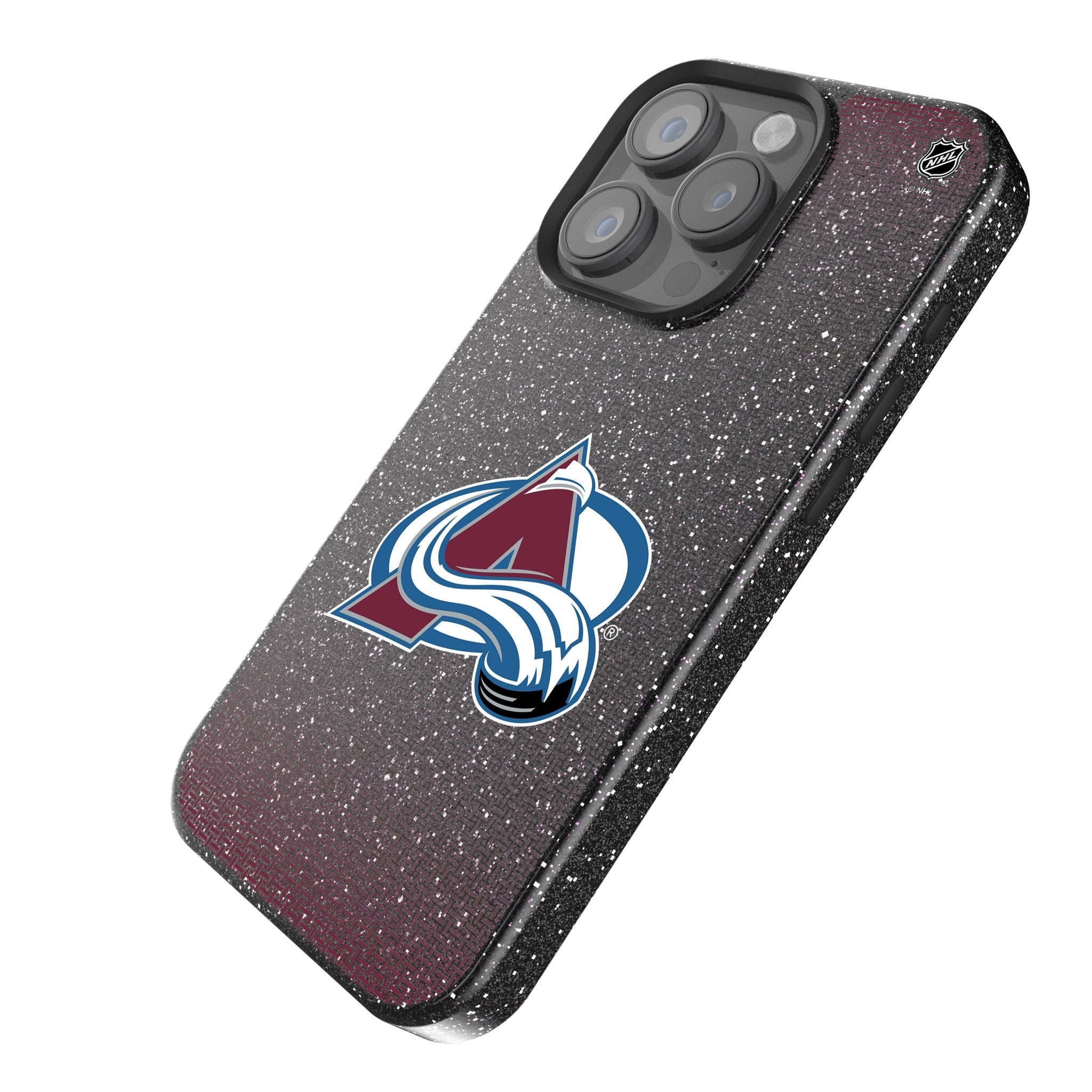 Colorado Avalanche Linen Bling Phone Case for Apple iPhone