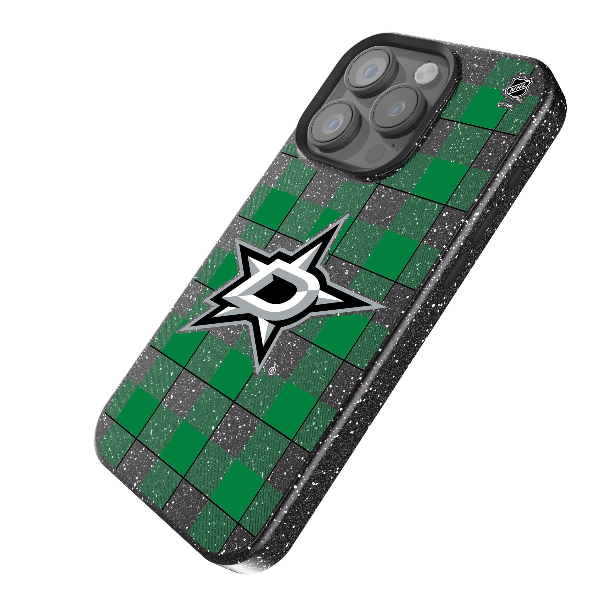Dallas Stars Plaid Bling Phone Case