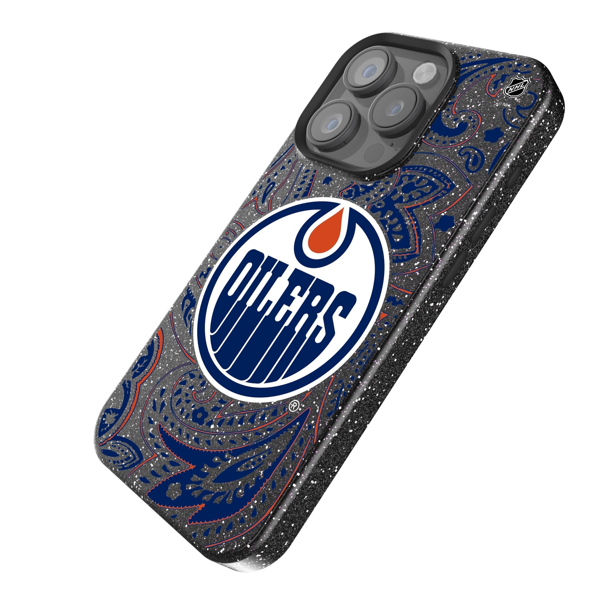 Edmonton Oilers Paisley Bling Phone Case