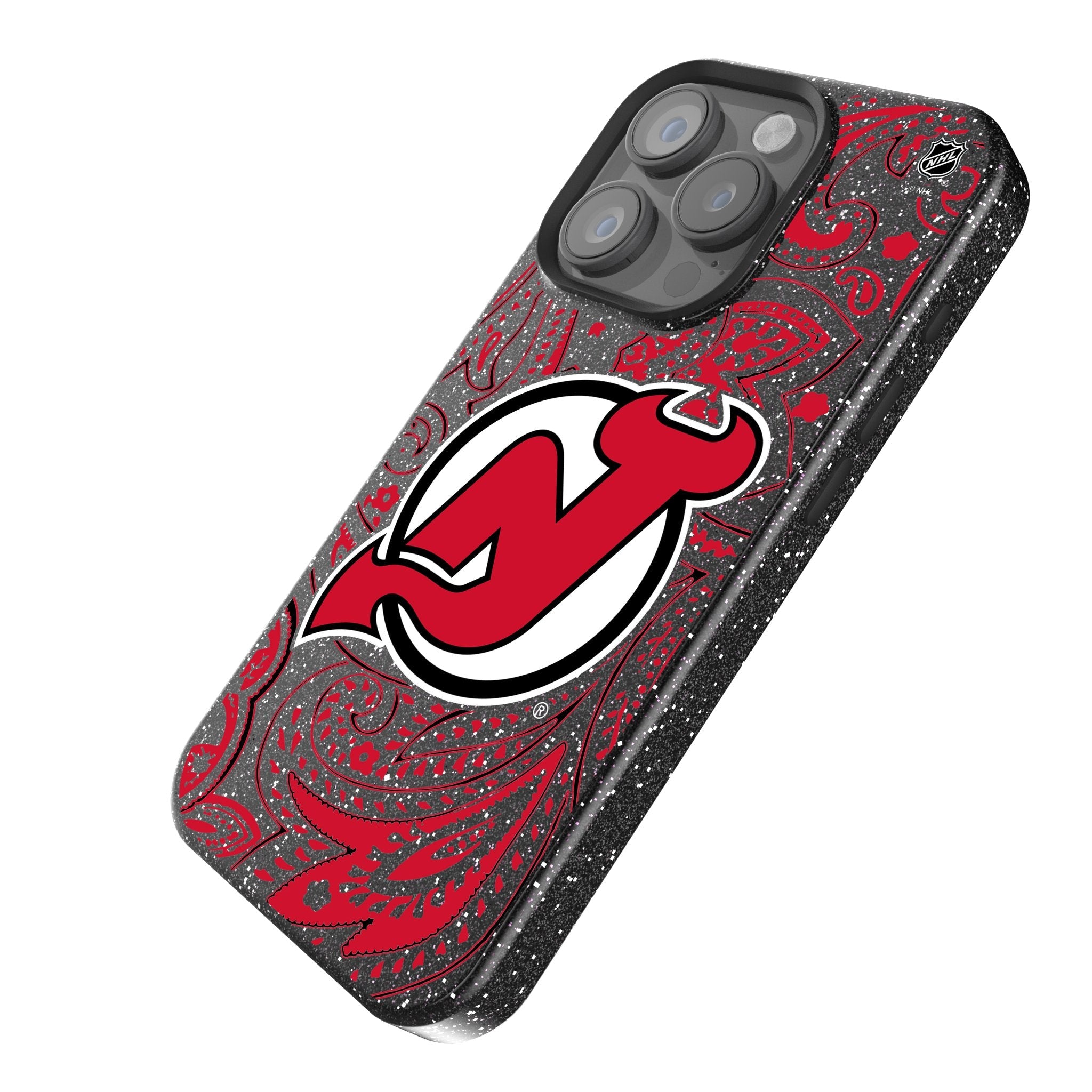 New Jersey Devils Paisley Bling Phone Case