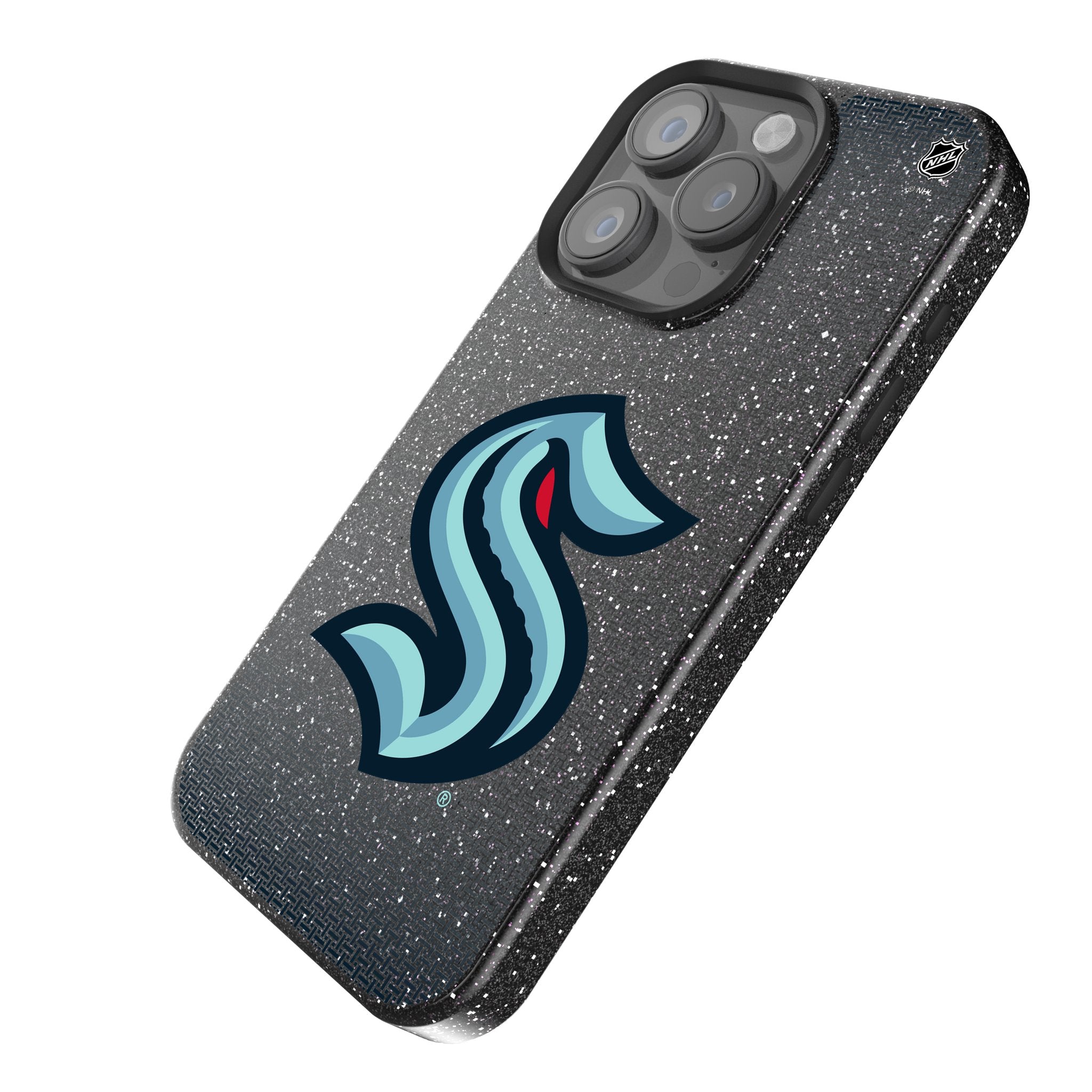 Seattle Kraken Linen Bling Phone Case for Apple iPhone