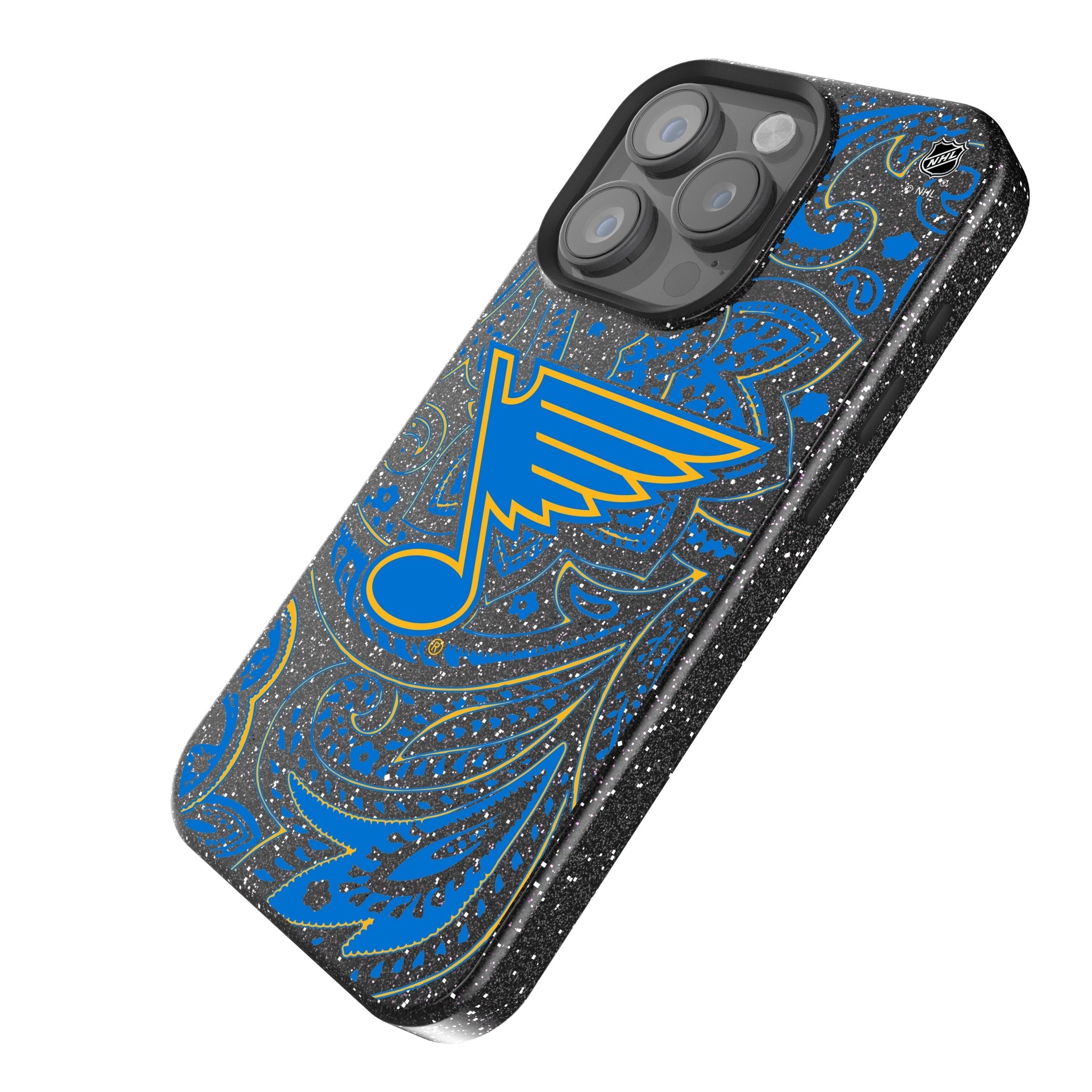 St. Louis Blues Paisley Bling Phone Case for Apple iPhone