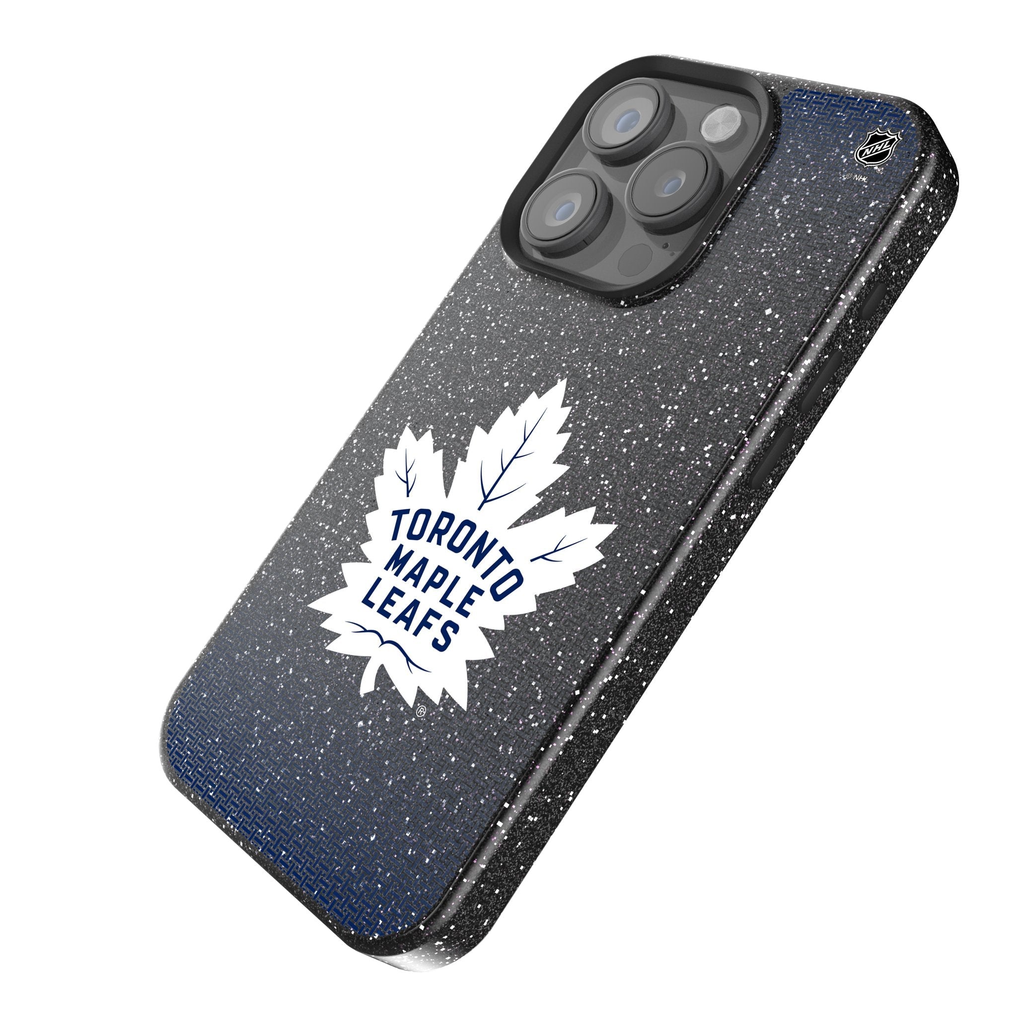 Toronto Maple Leafs Linen Bling Phone Case for Apple iPhone
