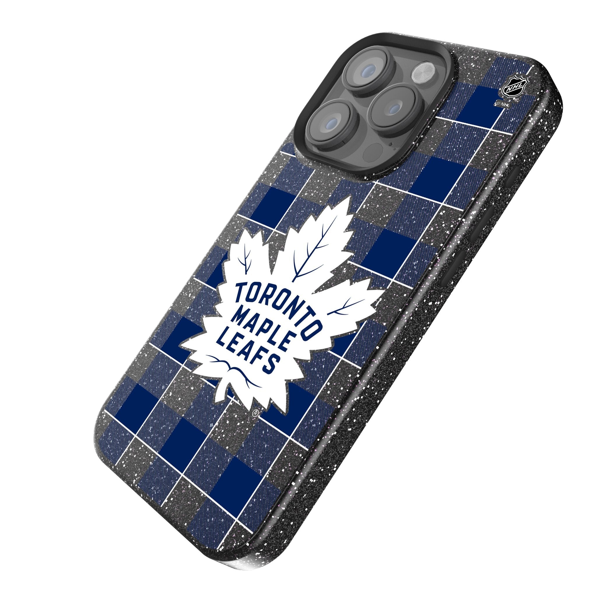 Toronto Maple Leafs Plaid Bling Phone Case