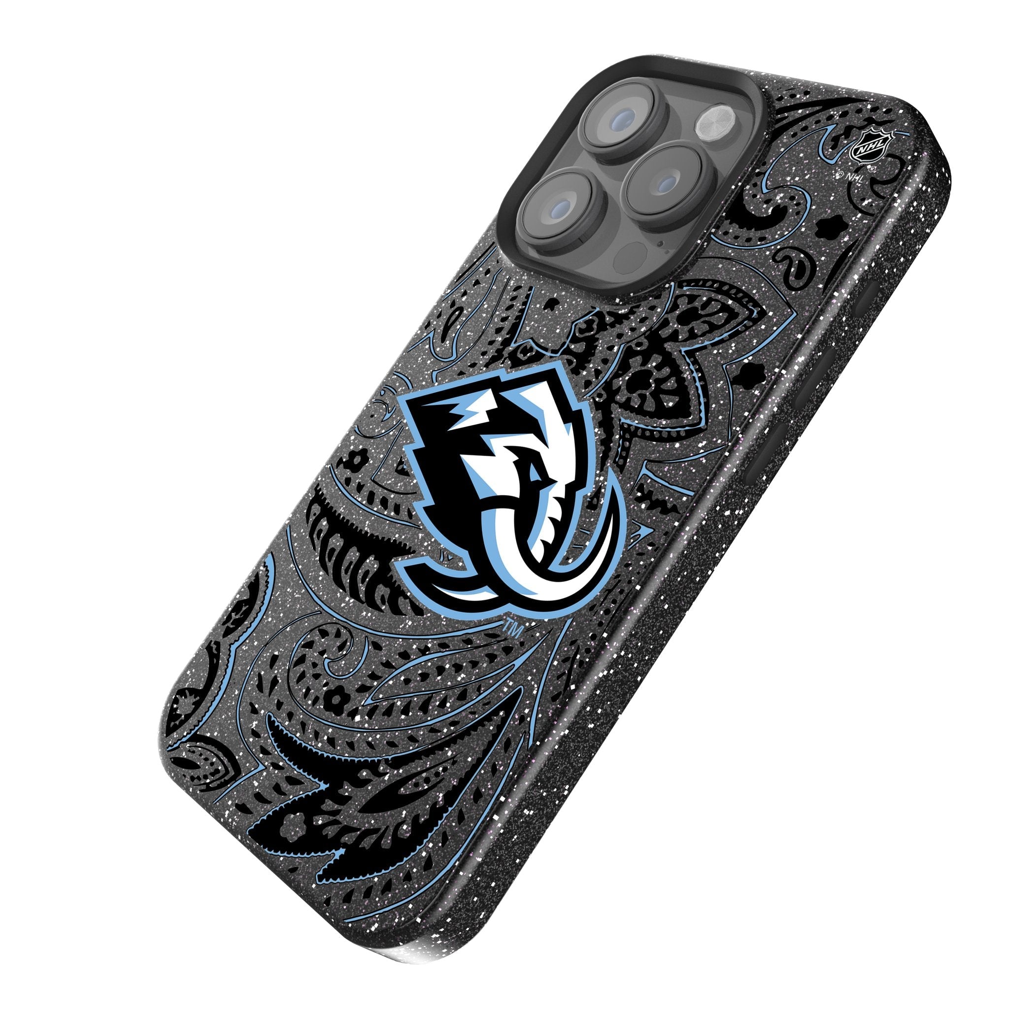 Utah Mammoth Paisley Bling Phone Case for Apple iPhone