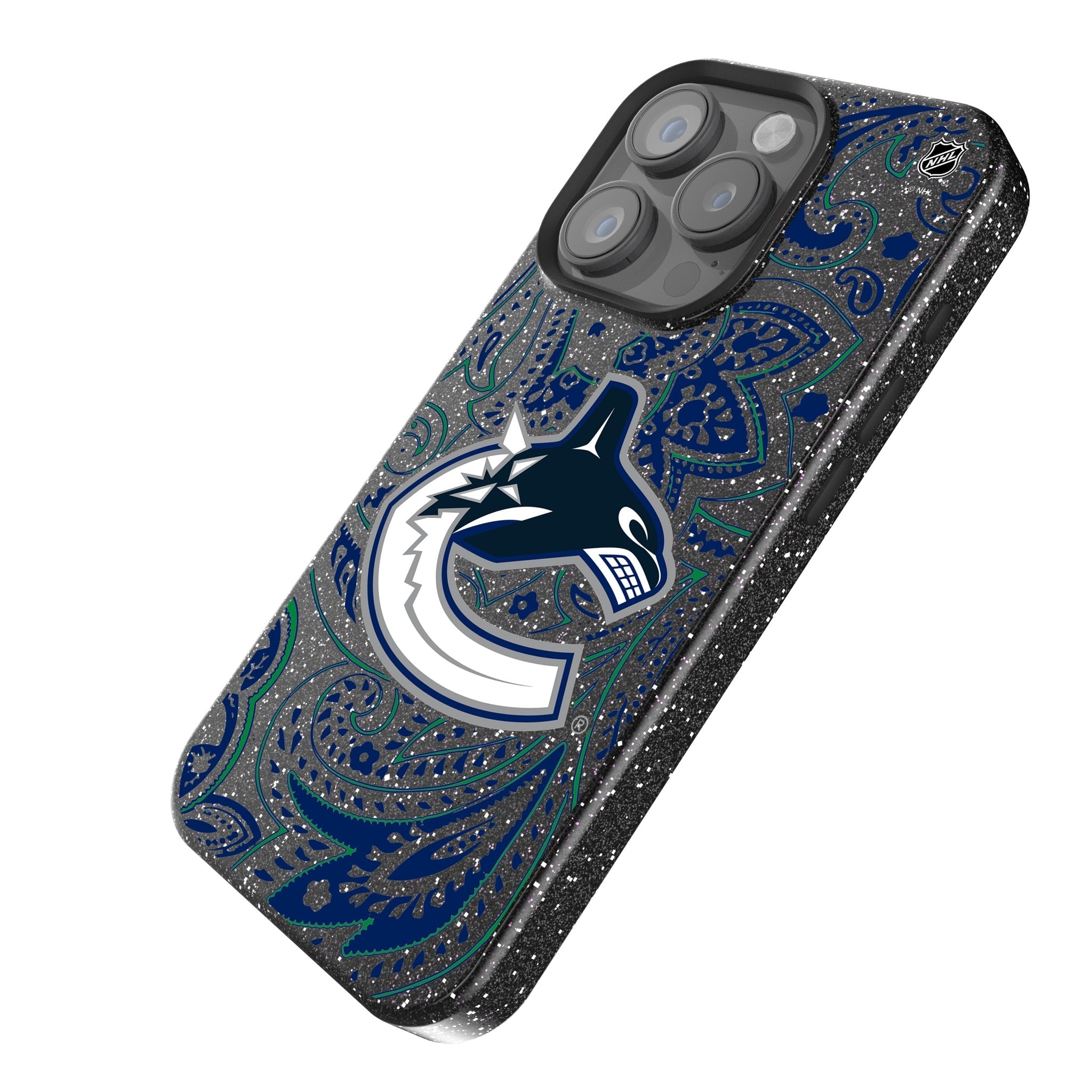 Vancouver Canucks Paisley Bling Phone Case