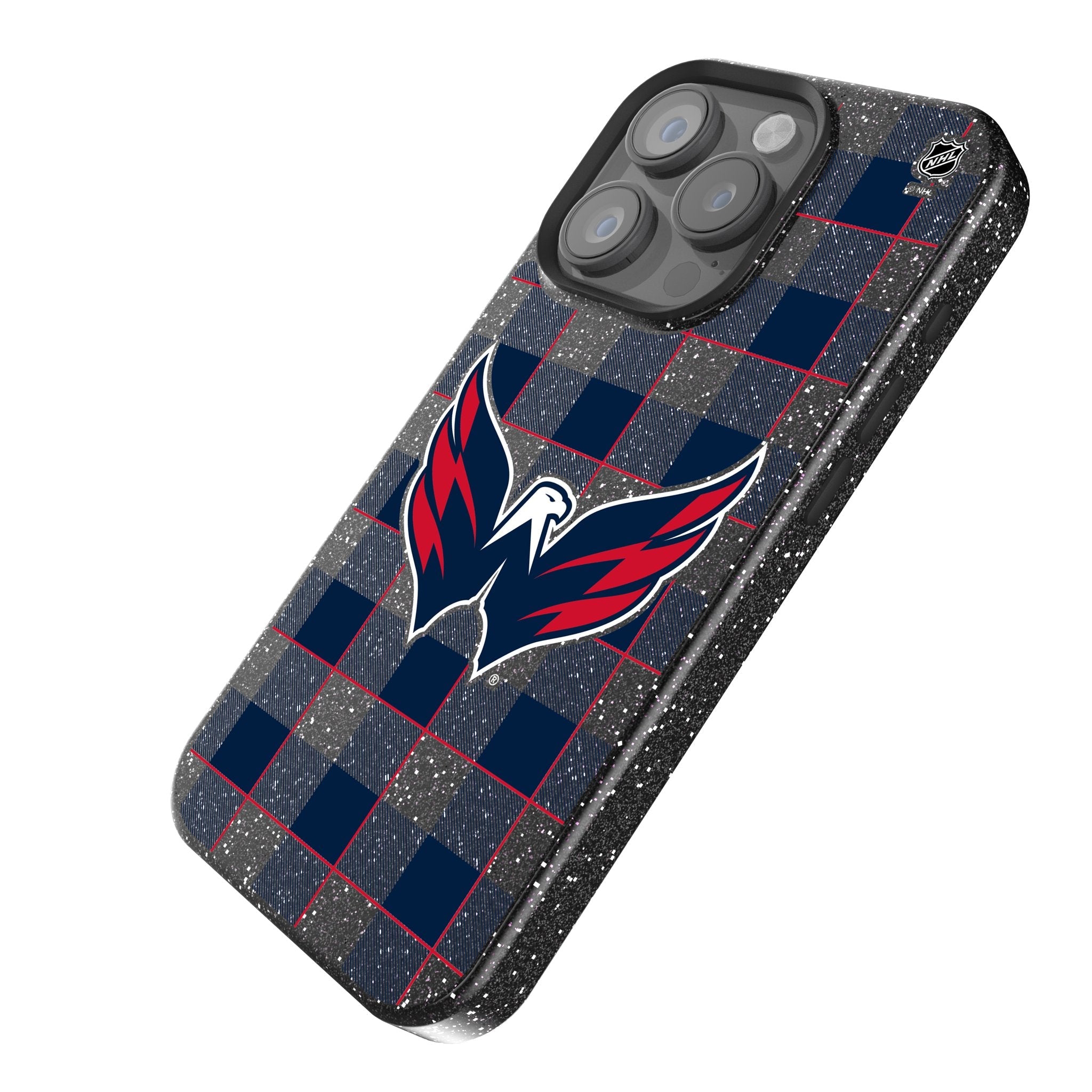 Washington Capitals Plaid Bling Phone Case